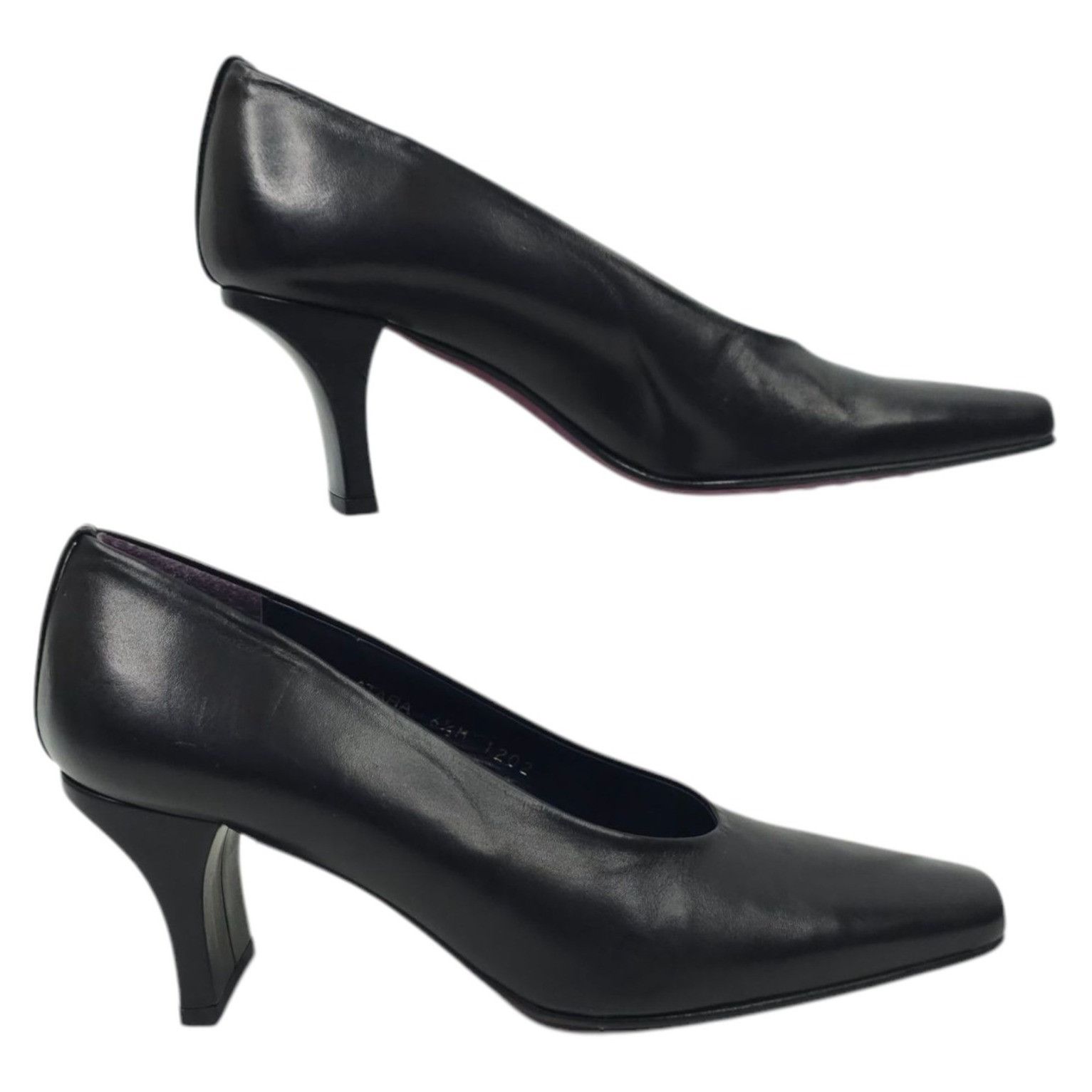 Donald Pliner Donald J Pliner Latara Leather Heels Womens 6.5 M Black Pump Size US 6.5 / IT 36.5 - 2 Thumbnail