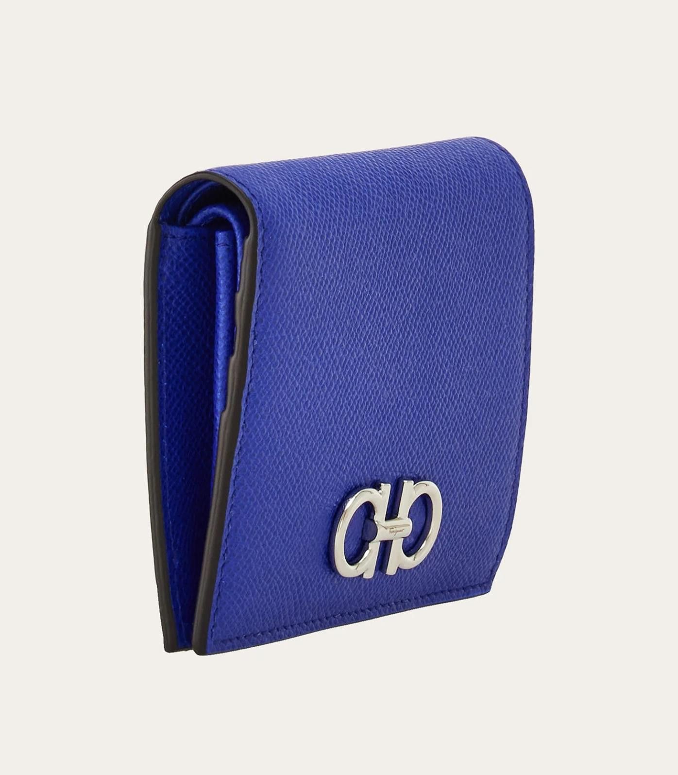 Salvatore Ferragamo o1s1rm0924 Size: OS / Leather Wallet in Blue Size ONE SIZE - 2 Thumbnail