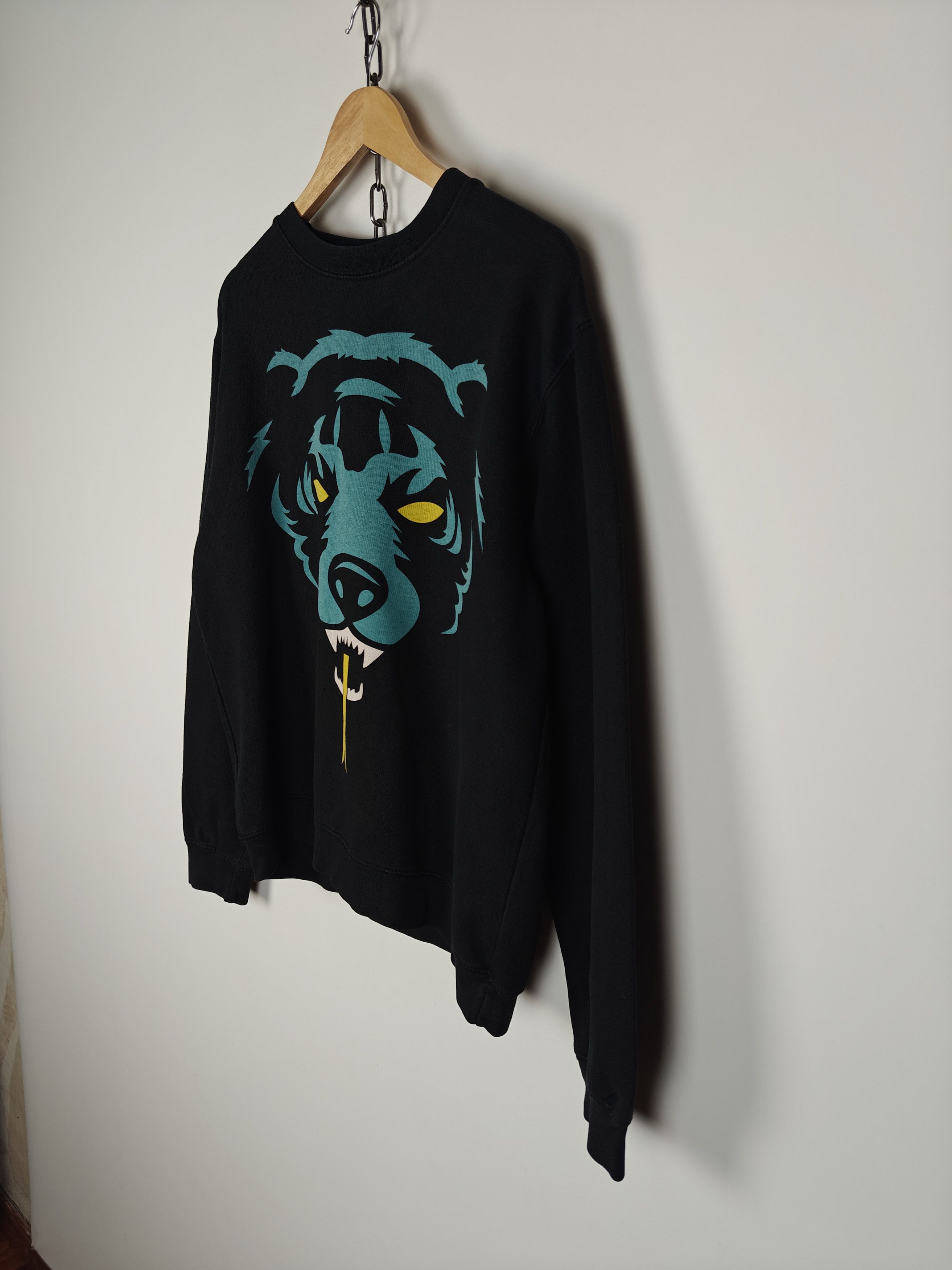 Mishka Mishka NYC Sweatshirt Crewneck Bear Logo Black M Size US M / EU 48-50 / 2 - 7 Thumbnail