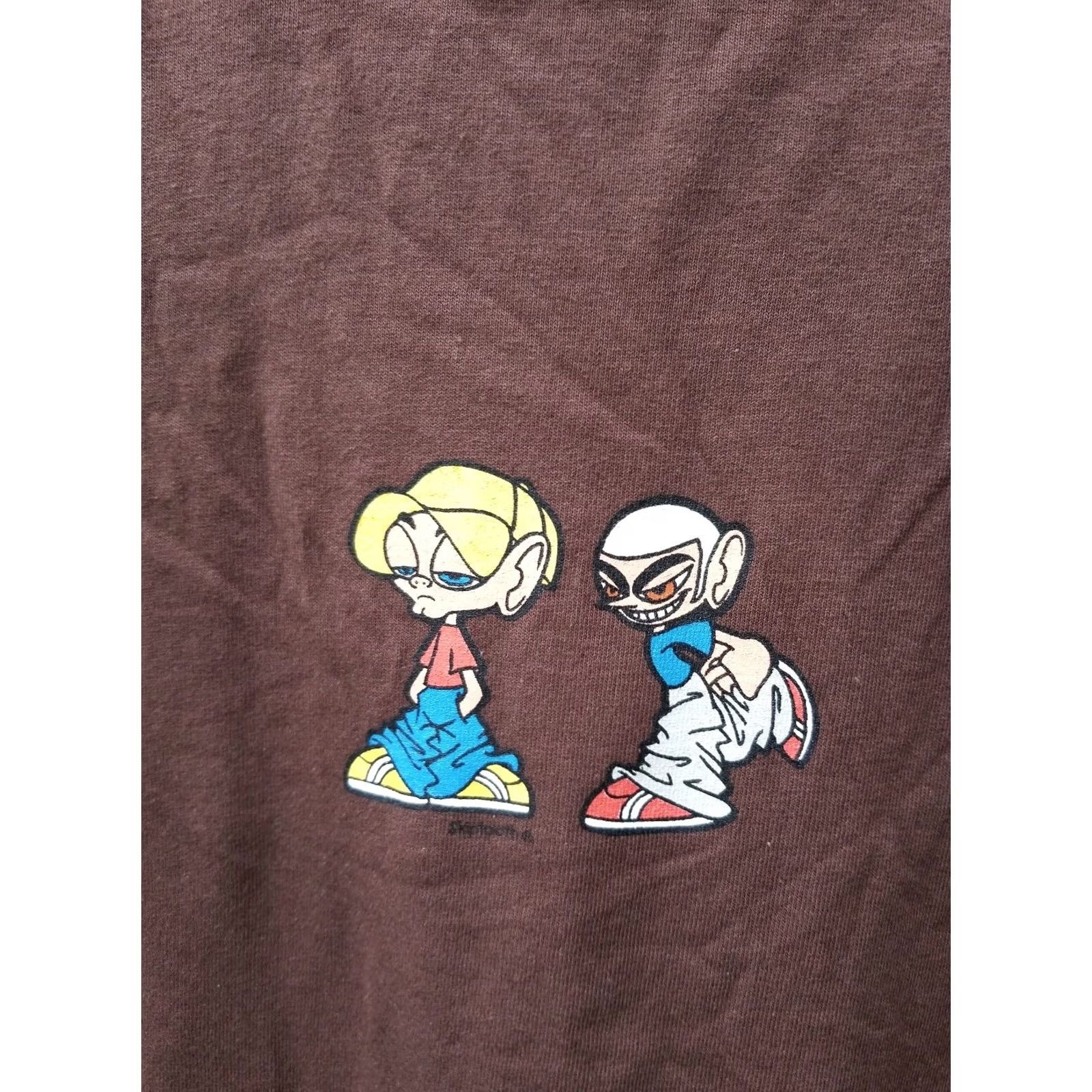 Vintage VINTAGE SKIPTOOTH SKATE SHIRT M Mens Brown Graphic Tee 90s Skateboard BMX Bike Size US M / EU 48-50 / 2 - 3 Thumbnail