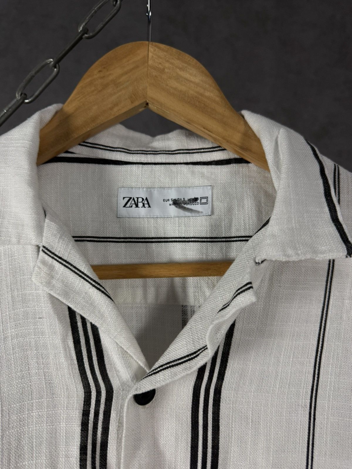 Zara Zara Man designer linen shirt Size US S / EU 44-46 / 1 - 4 Thumbnail