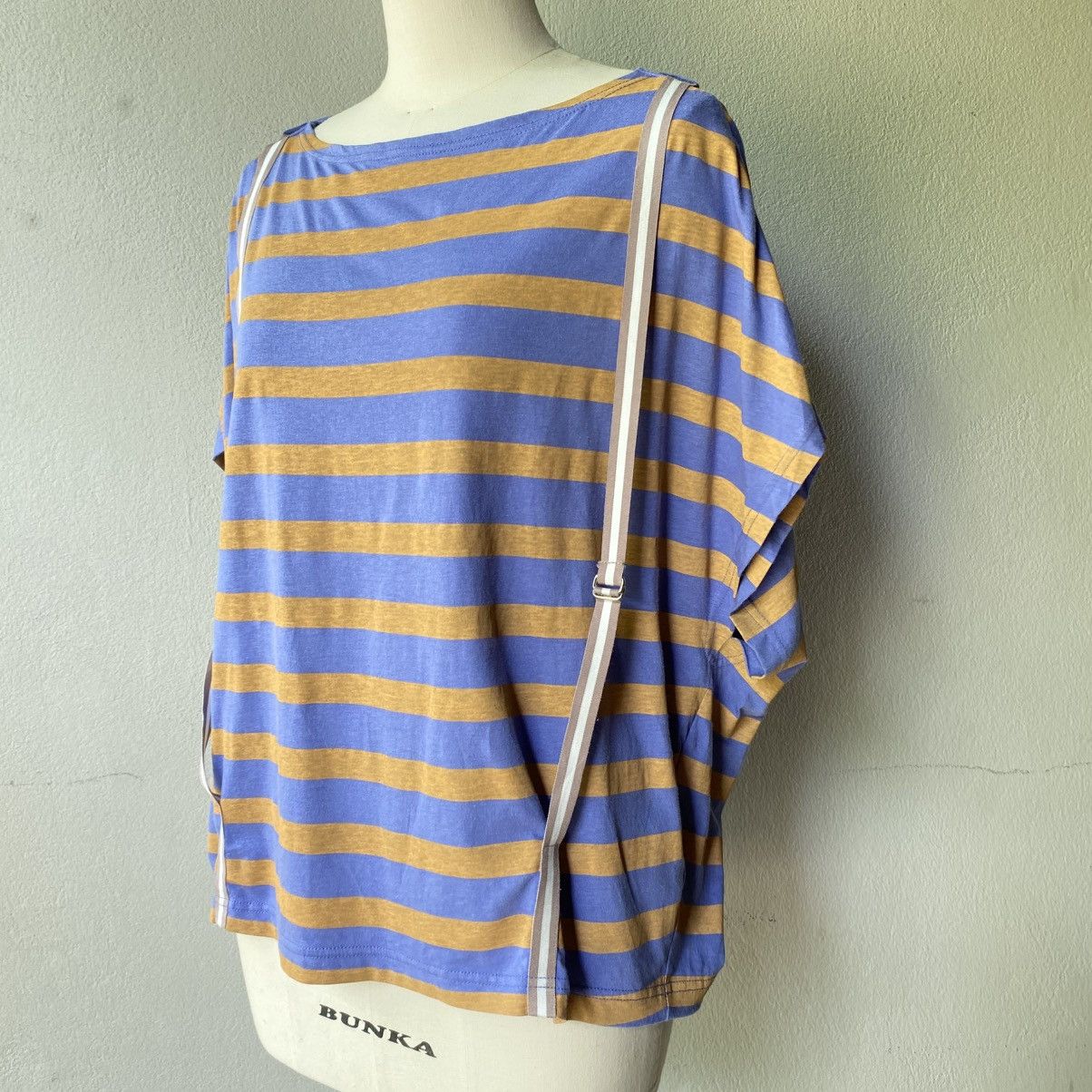 mercibeaucoup Mercibeaucoup, Purple & Yellow Striped Top by Merii Size L / US 10 / IT 46 - 14 Thumbnail