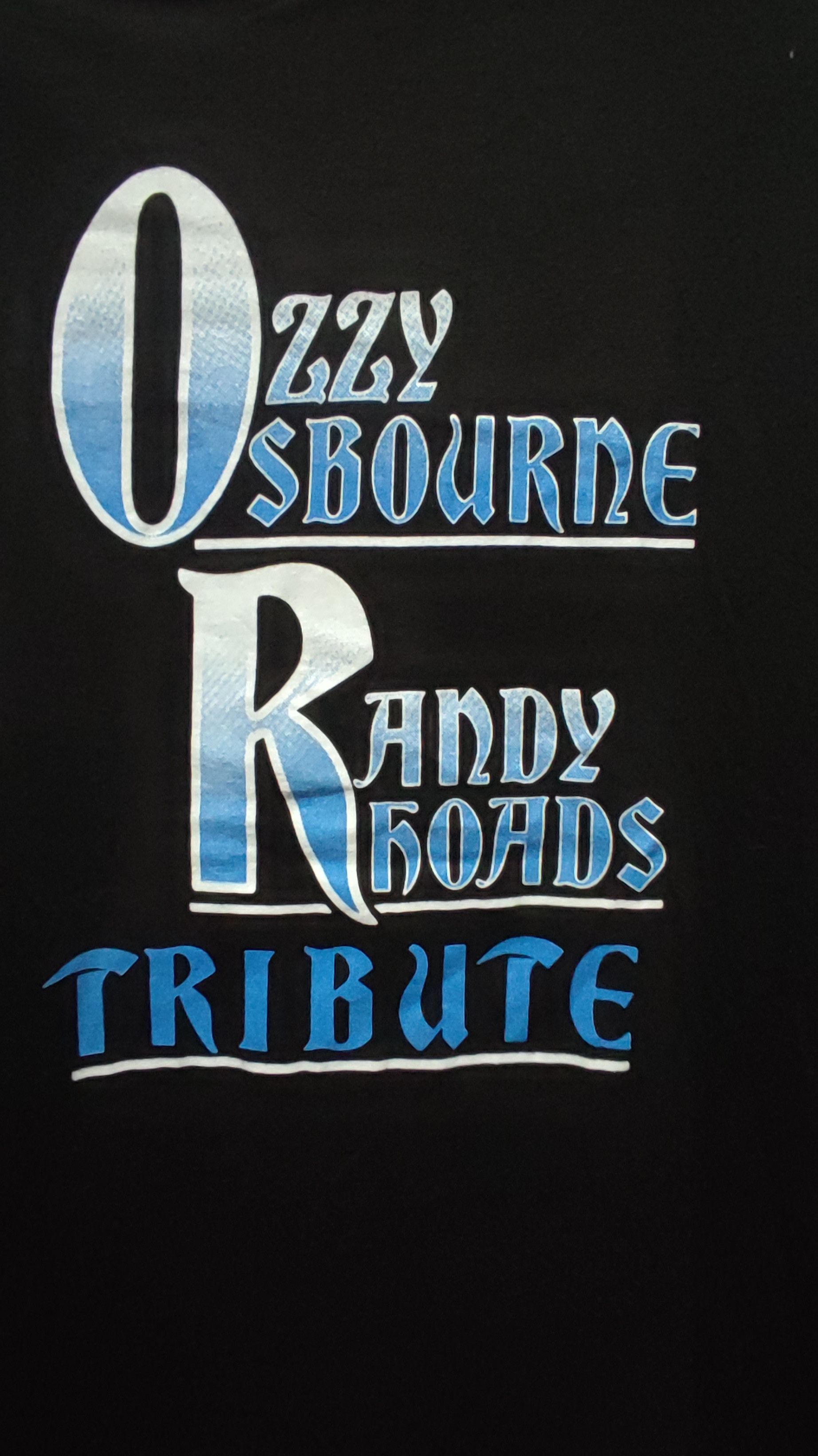 Band Tees Vintage Rare 80s Ozzy Osbourne Tribute Randy Rhoads Size US L / EU 52-54 / 3 - 6 Thumbnail