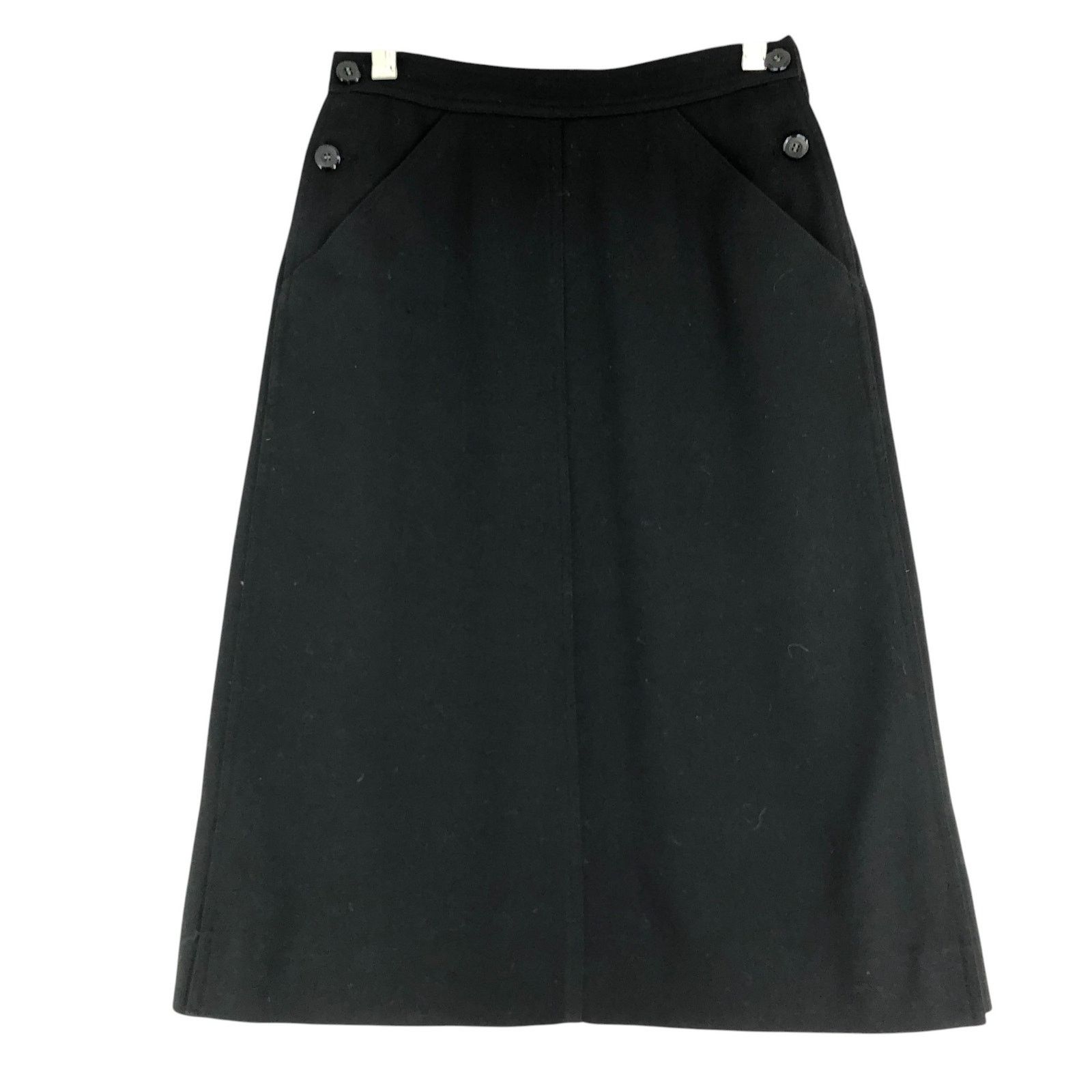 Courreges Courreges Size 00 Skirt Vintage 1960s Polyester Wool POCKETS Size 24" / US 00 / IT 34 - 1 Thumbnail