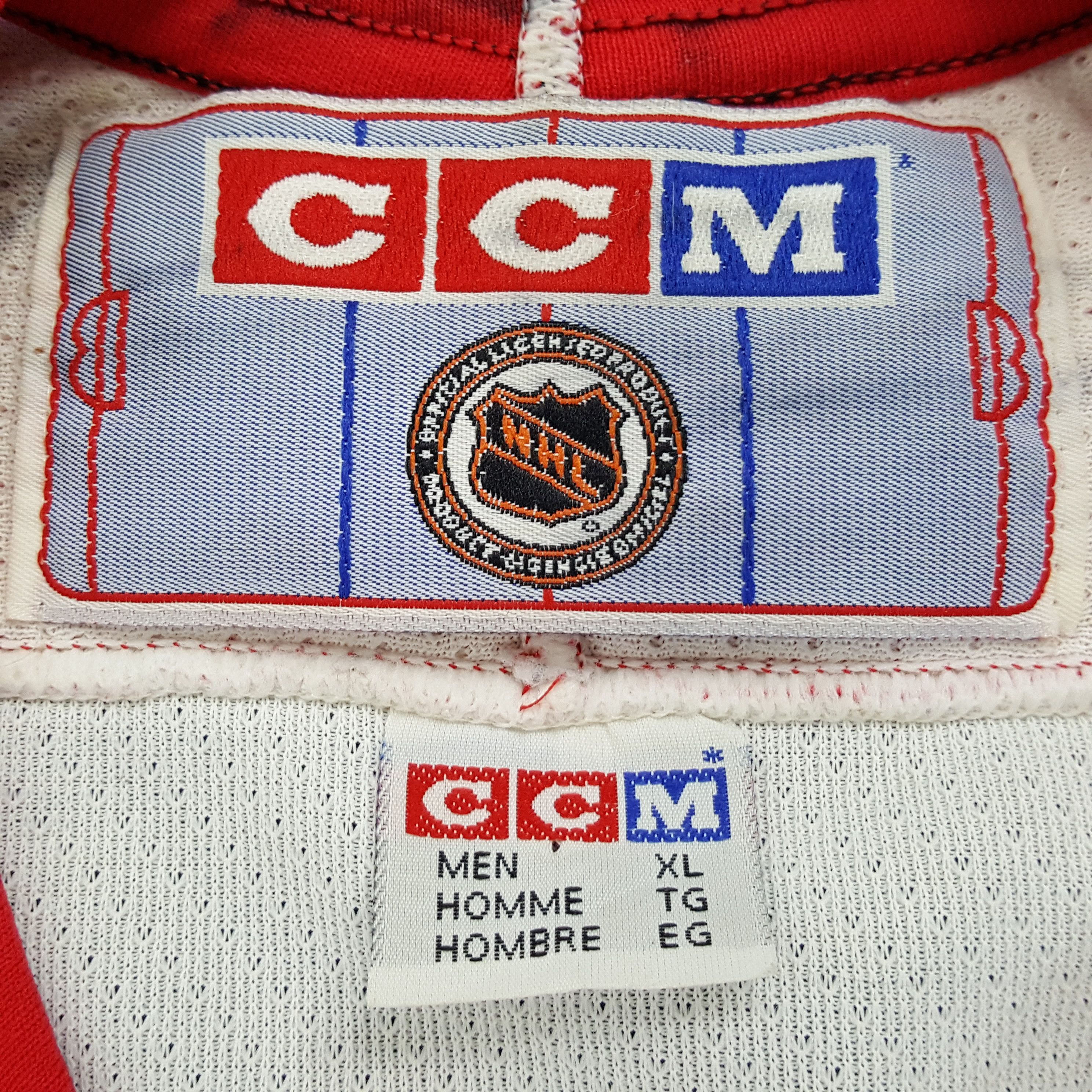 NHL × Vintage Vintage CCM Ice Hockey American Sports Jersey Size US XXL / EU 58 / 5 - 10 Thumbnail