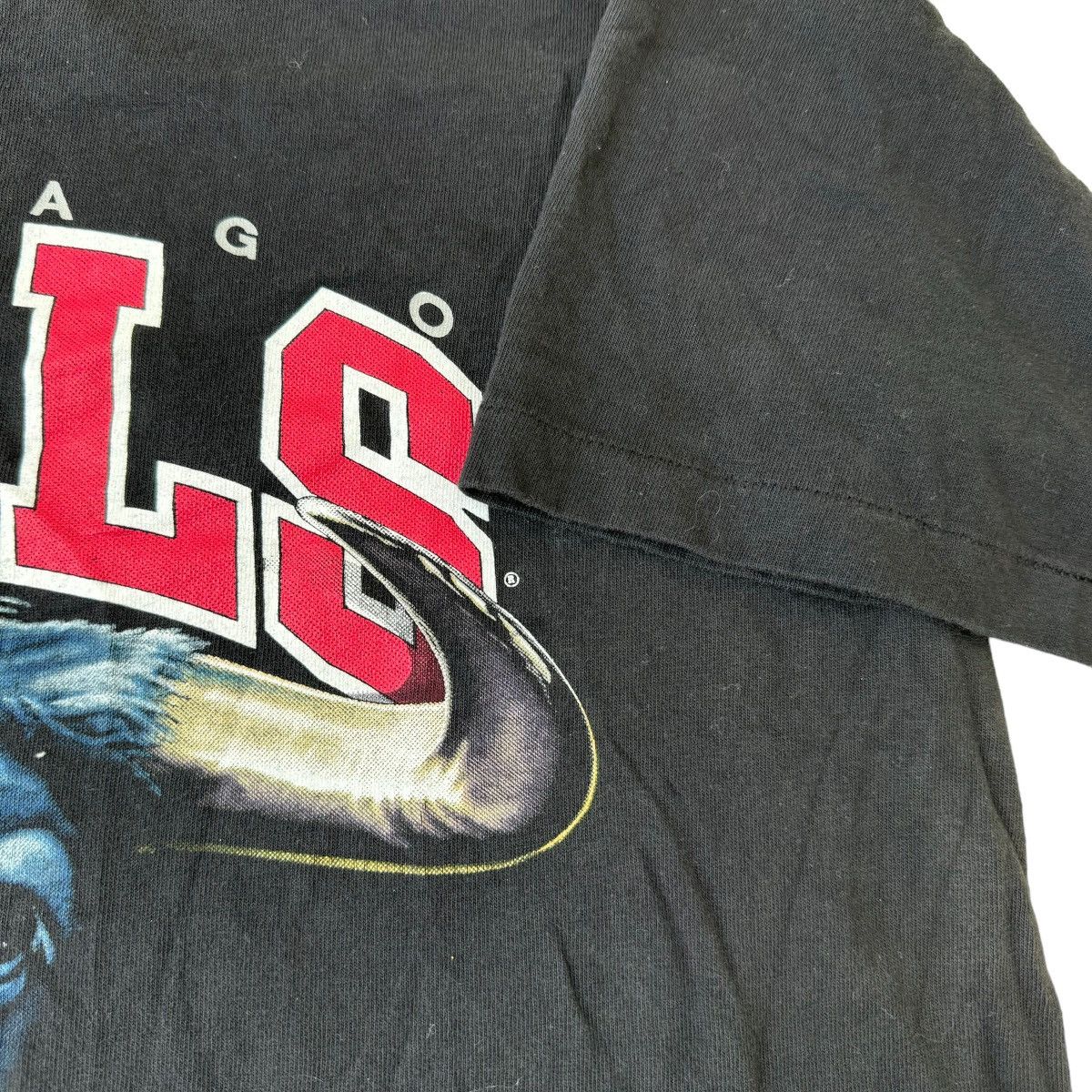 NBA × Salem Sportswear × Vintage RARE 1991 USA MADE SALEM CHICAGO BULLS GRAPHIC TEE SHIRT Size US M / EU 48-50 / 2 - 6 Thumbnail