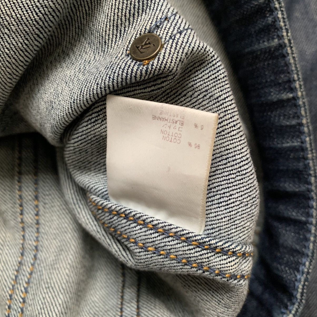 Louis Vuitton × Marc Jacobs SS2006 Cargo Dark Wash Denim Jacket Size M / US 6-8 / IT 42-44 - 12 Thumbnail