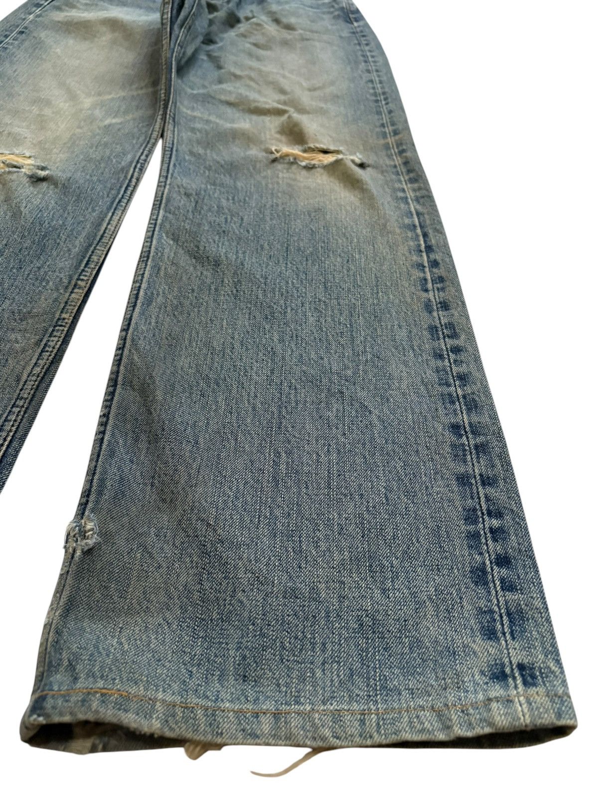 Levi's Vintage 90s Levis 504 Mud Wash Distressed Baggy Jeans Size US 28 / EU 44 - 7 Thumbnail