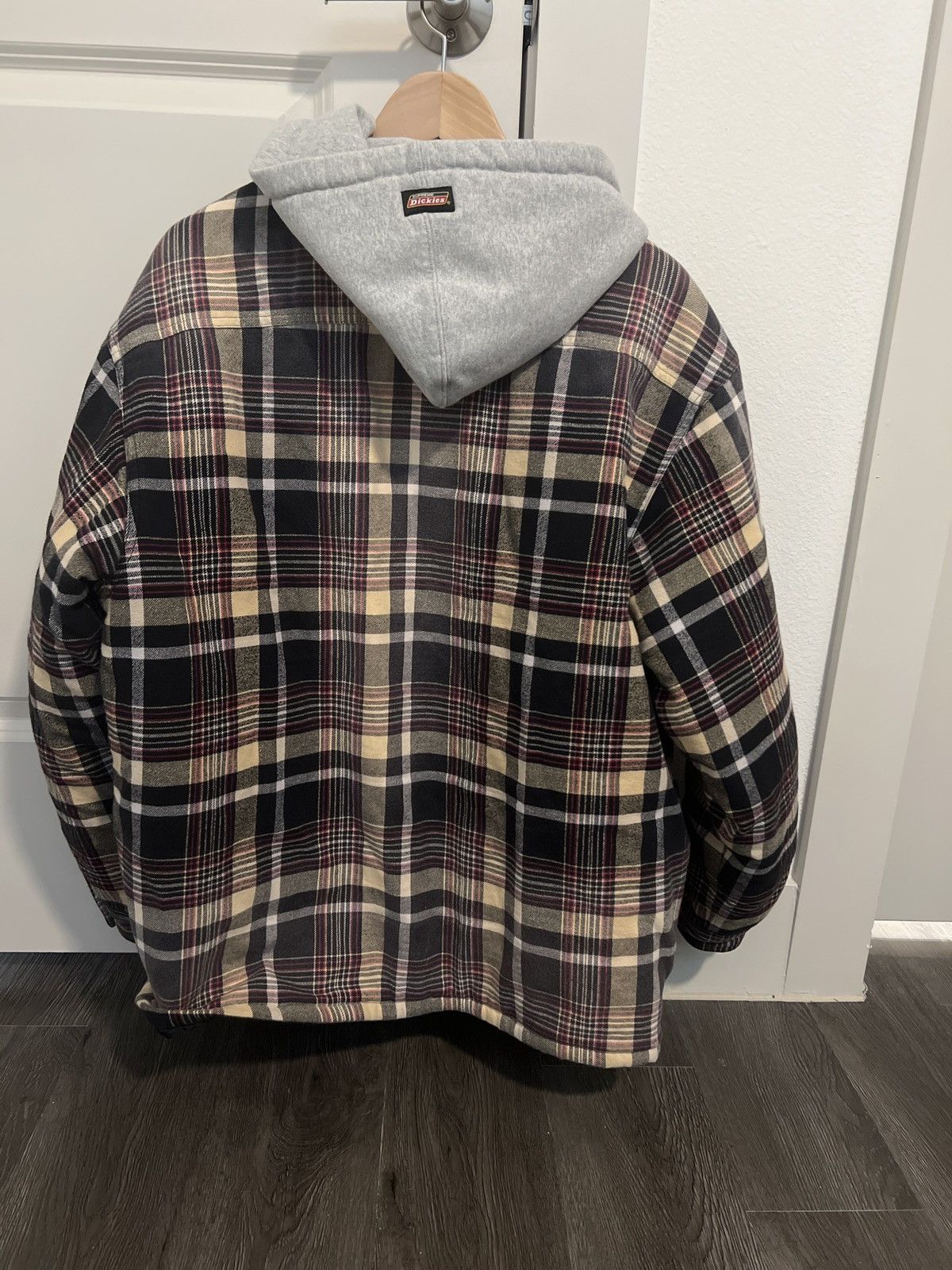 Dickies × Supreme Supreme Dickies Plaid Hooded Zip Up Shirt