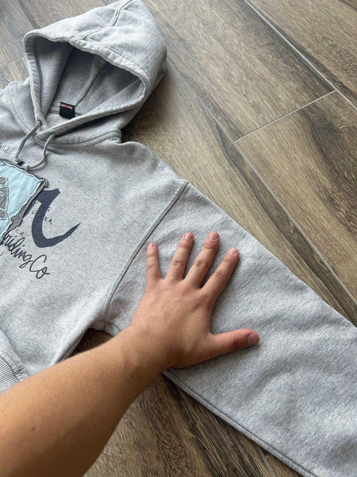 Quicksilver × Vintage Vintage Quicksilver big logo beige hoodies rare mens Size US M / EU 48-50 / 2 - 3 Thumbnail