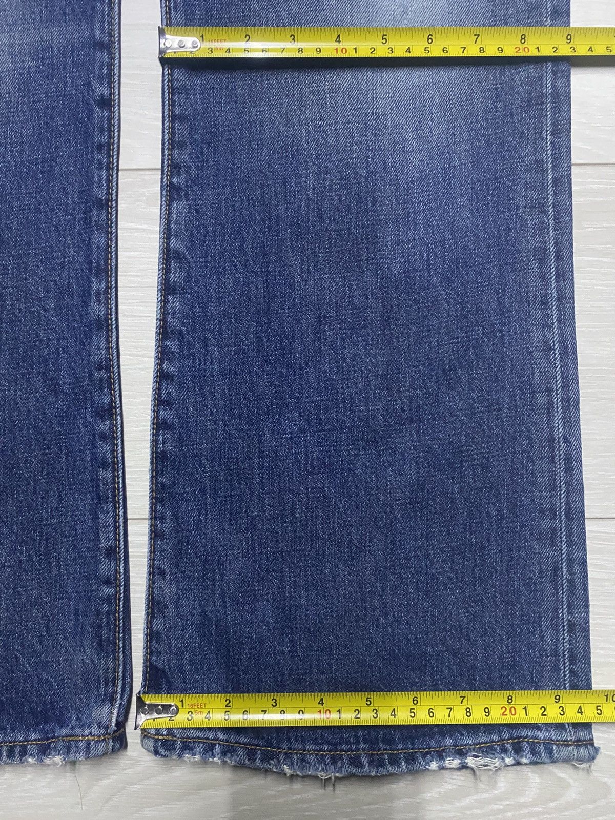 Dapper Dan × Gap Vintage Gap Denim Faded Wash Flare Bootcut Jeans Size US 34 / EU 50 - 16 Thumbnail