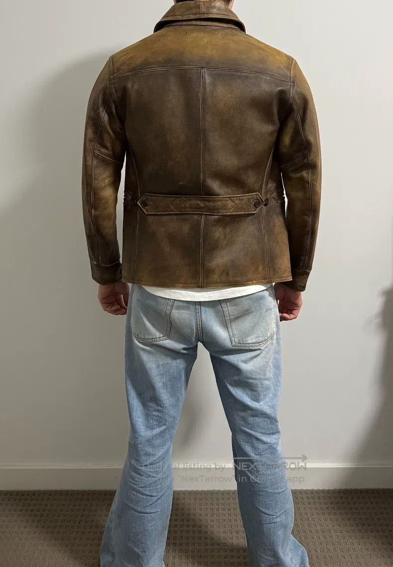 RRL Ralph Lauren RRL Ralph Lauren Sunset Yellow Sluice Officer Leather Robe Size US S / EU 44-46 / 1 - 9 Thumbnail