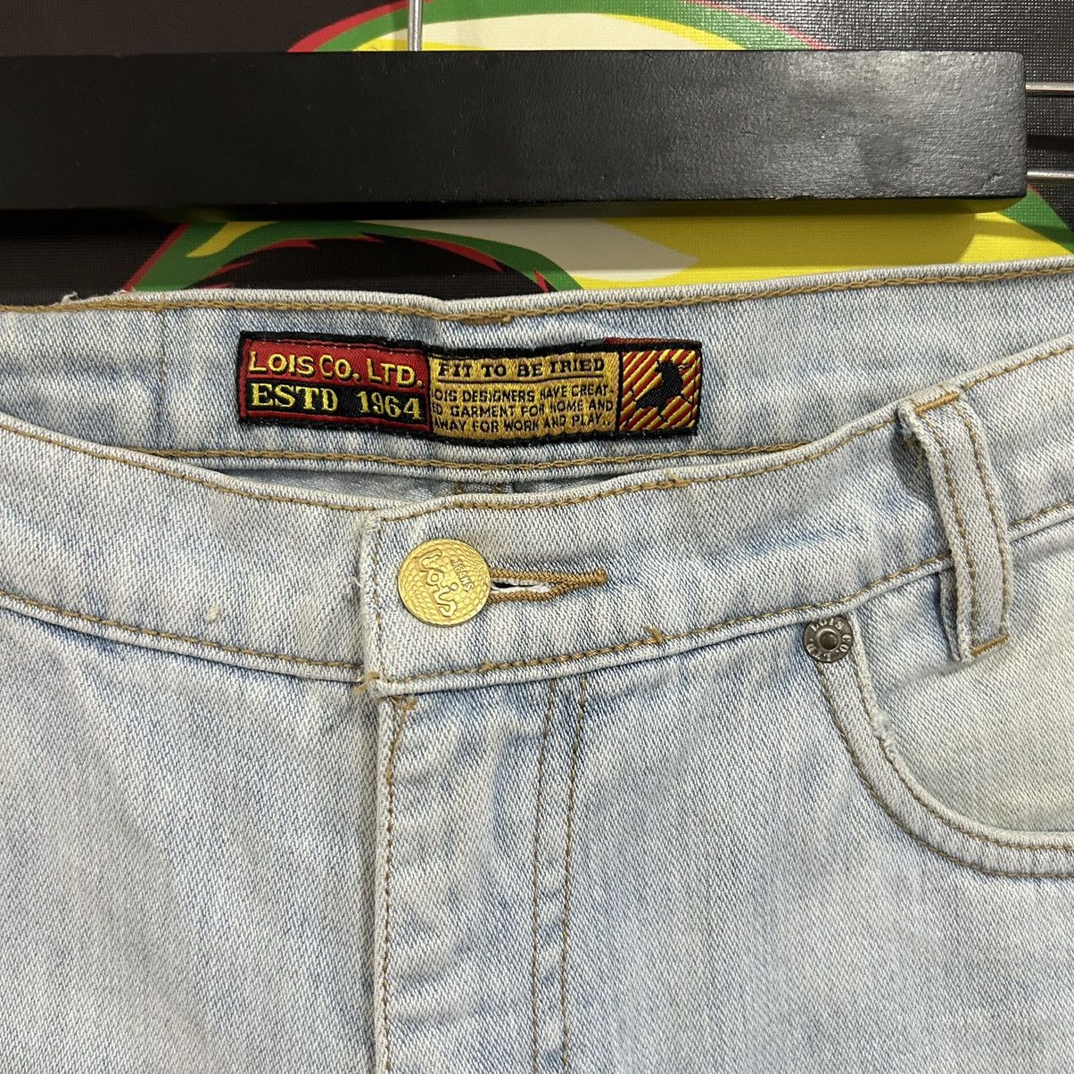 Designer Vintage Lois Co.Ltd. Washed Blue Spain Brand Denim Size US 31 - 11 Thumbnail