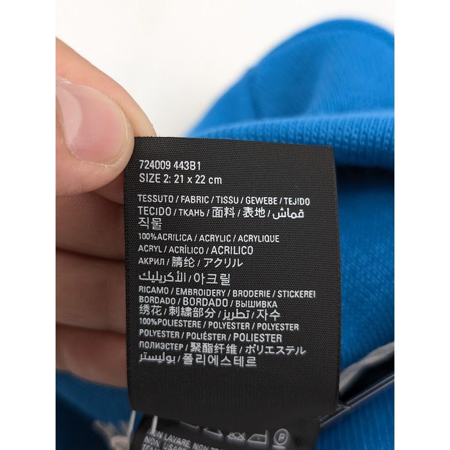 Adidas × Balenciaga o1rshd1 Size: OS / Sretchy Rib Knit Beanie / Hat Blue/White Size ONE SIZE - 9 Thumbnail