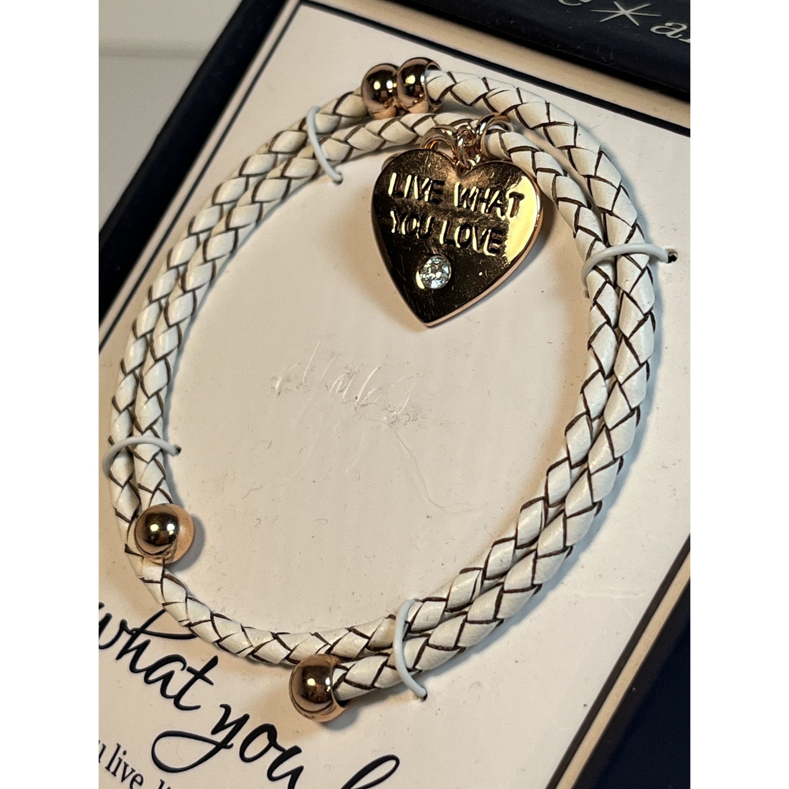 Other Live What You Love Cubic Zirconia Adjustable Bracelet White Size ONE SIZE - 3 Thumbnail