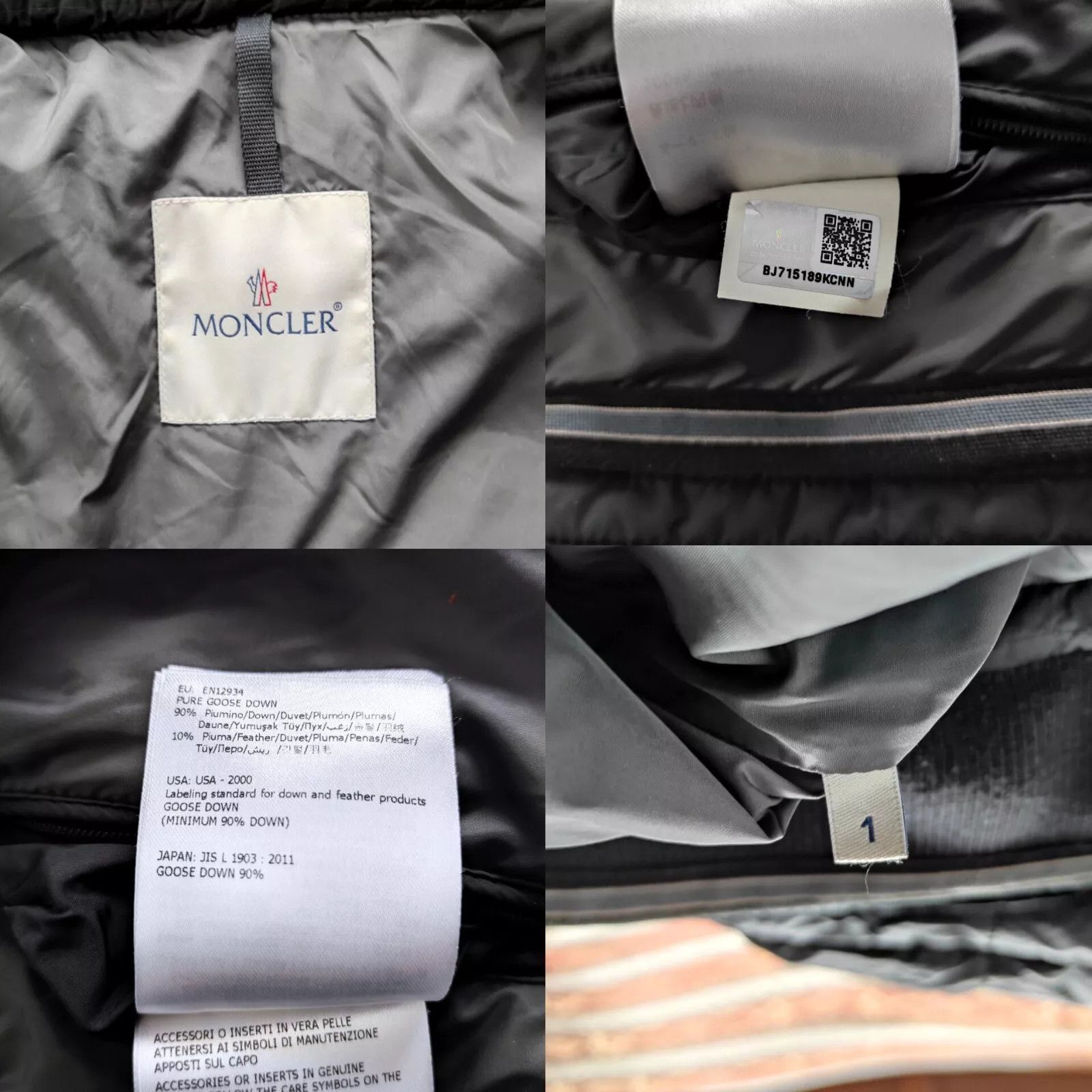 Moncler MONCLER Vintage Men's Jacket, Size 1 (US S-M) Size US S / EU 44-46 / 1 - 12 Thumbnail