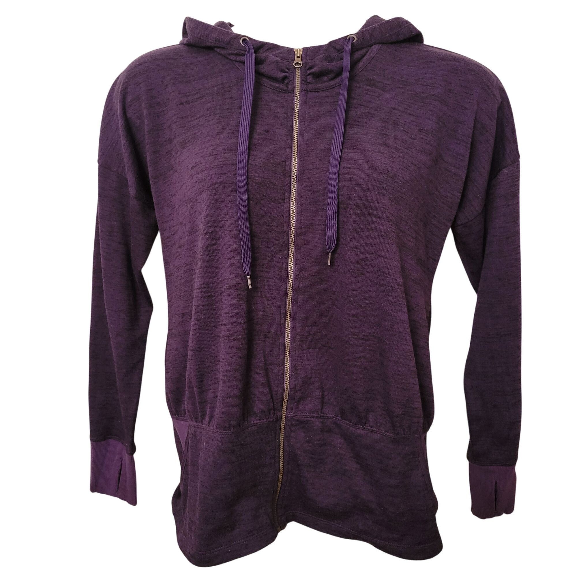 Athleta Athleta Zip Up Athletic Jacket M BATWING ROBIN Purple Hoodie Size M / US 6-8 / IT 42-44 - 2 Thumbnail