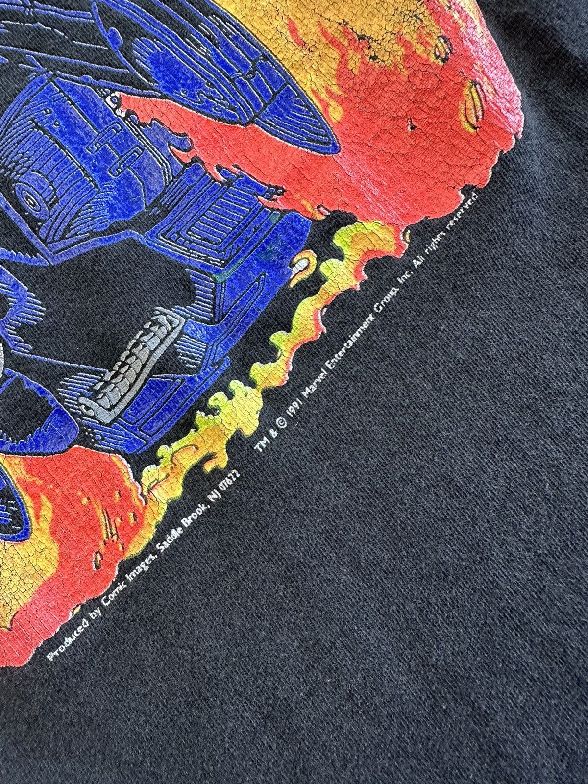 Marvel Comics 1991 Vintage Marvel Comics Ghost Rider Tee Size US XL / EU 56 / 4 - 5 Thumbnail