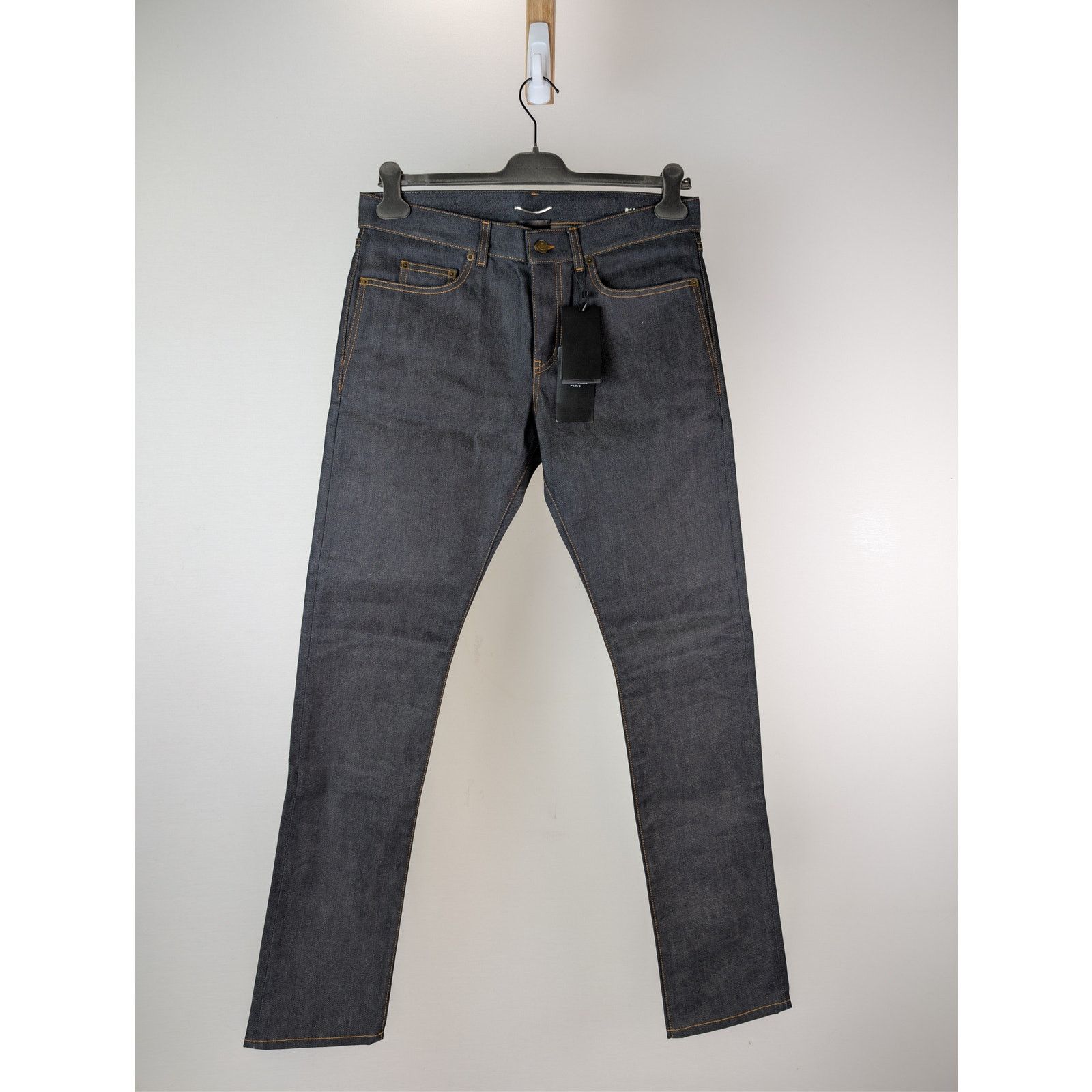 Saint Laurent Paris o1rshd1 Slim Fit Jean Denim in Indigo Raw Size US 32 / EU 48 - 1 Thumbnail