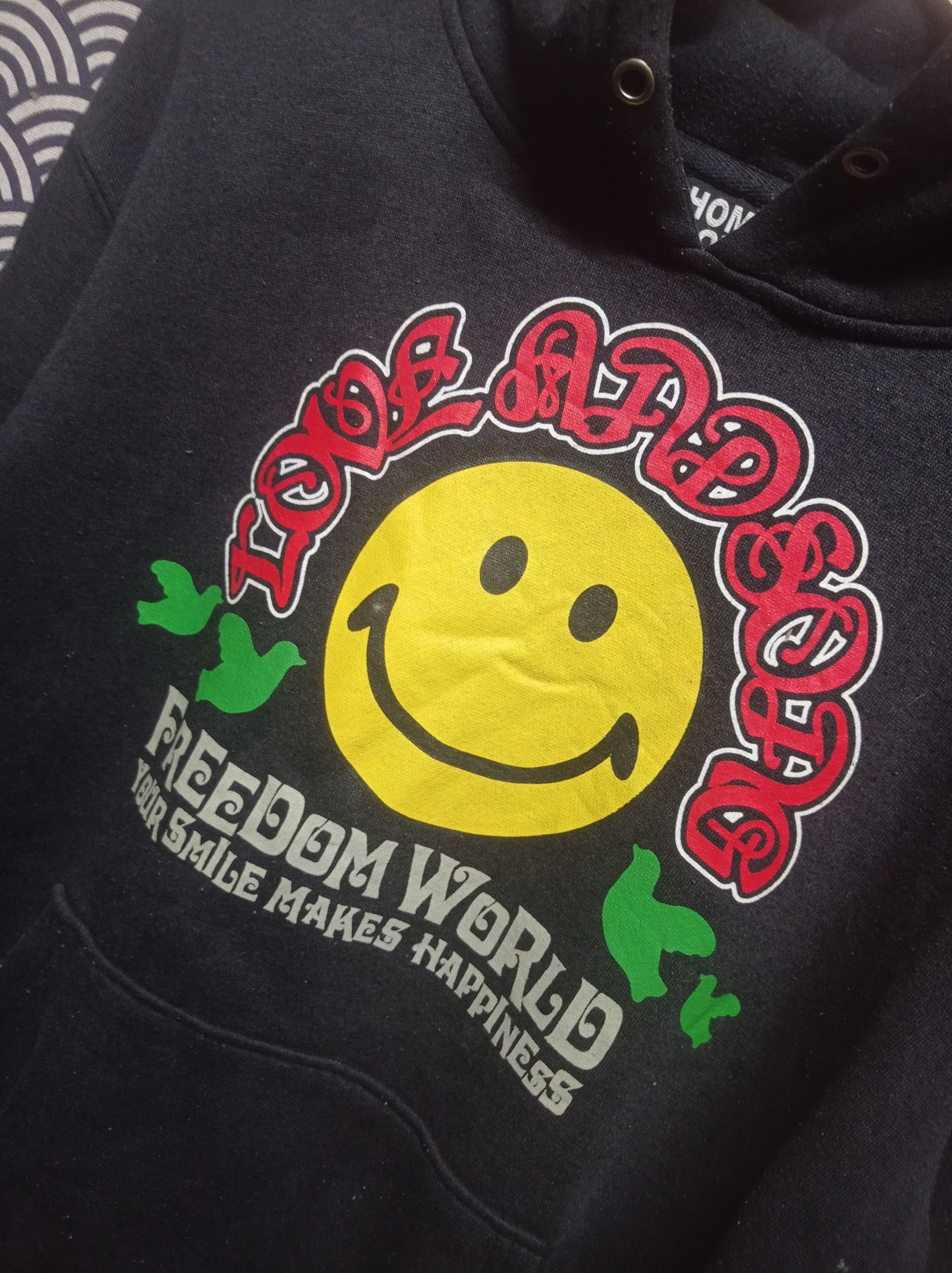 Japanese Brand Home boys smile love and peace hoodie #GB2 Size US L / EU 52-54 / 3 - 5 Thumbnail