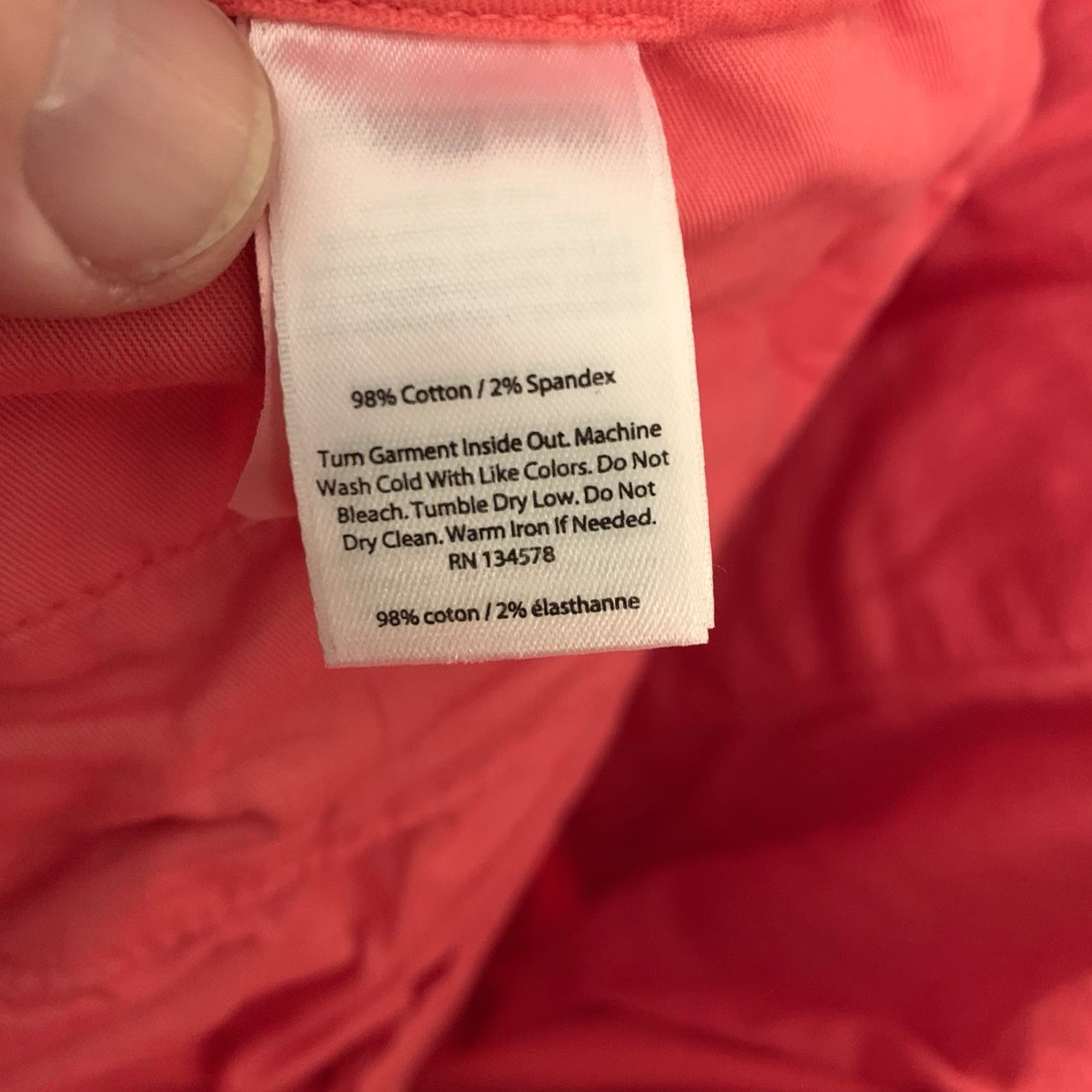 Vineyard Vines Vineyard Vines Breaker Pants Mens Slim 34x32 Chino Pink Coral 98% Cotton 2% Spandex Zip Front Regular Size US 34 / EU 50 - 6 Thumbnail