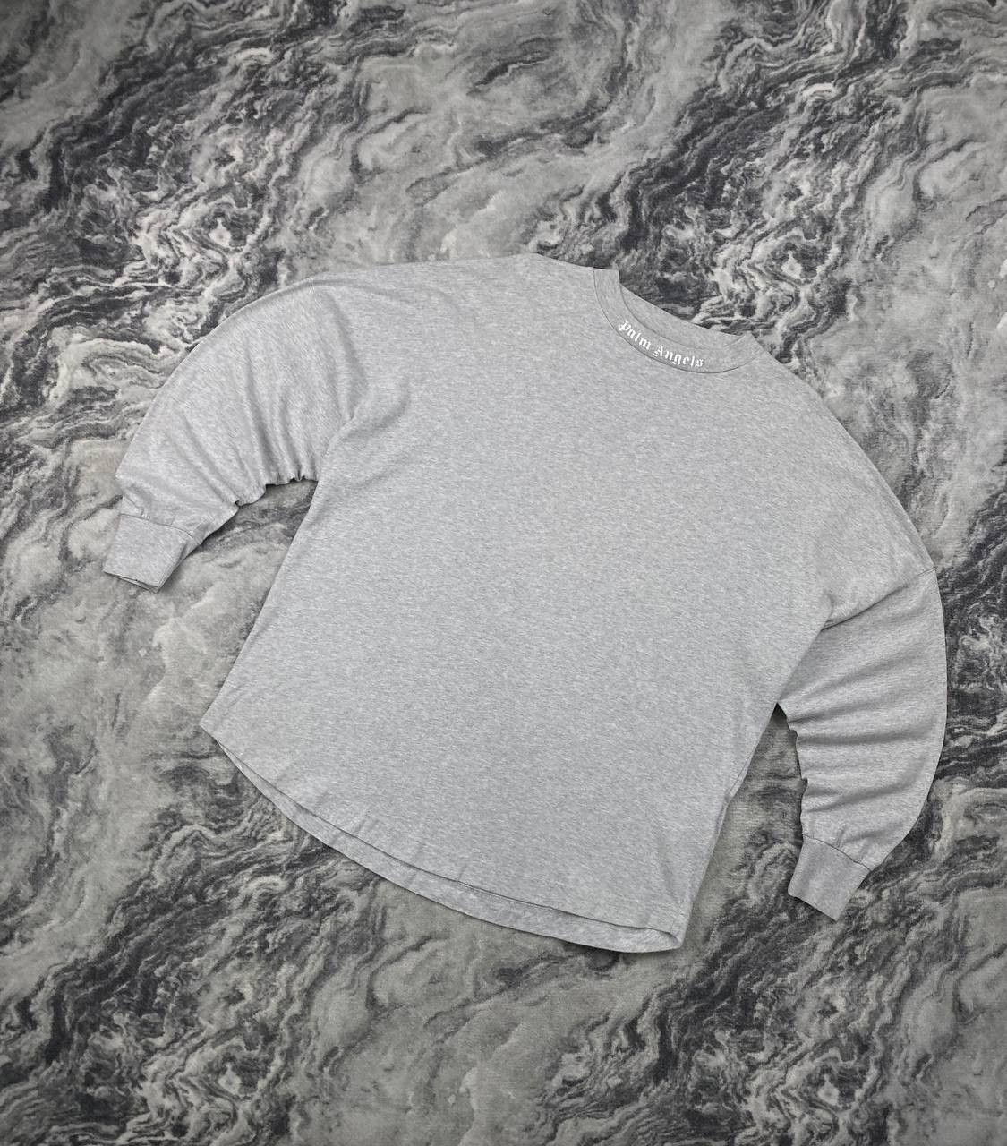 Palm Angels Palm Angels Big Logo Long Sleeve T-Shirt Men Size S Gray Size US S / EU 44-46 / 1 - 2 Thumbnail