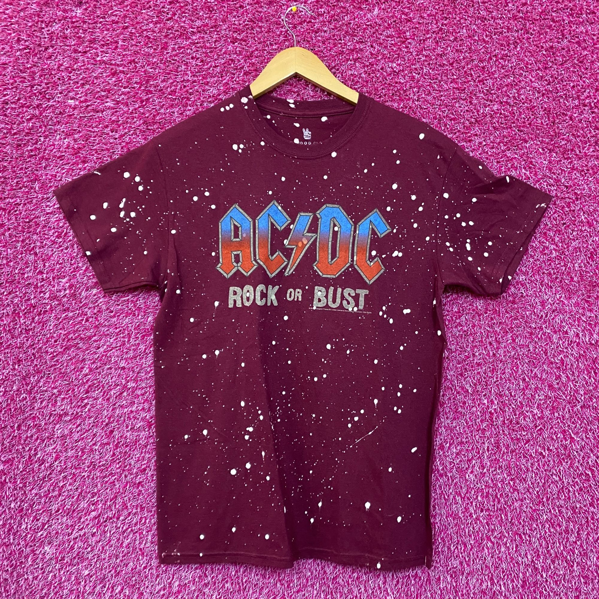 AC/DC AcDc Rock Or Bust Splatter Dye Music Tshirt size Small Size US S / EU 44-46 / 1 - 1 Thumbnail