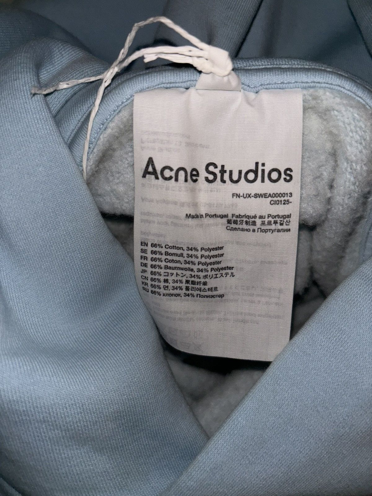 Acne Studios Acne studios blue Relaxed Hoodie Size US M / EU 48-50 / 2 - 6 Thumbnail