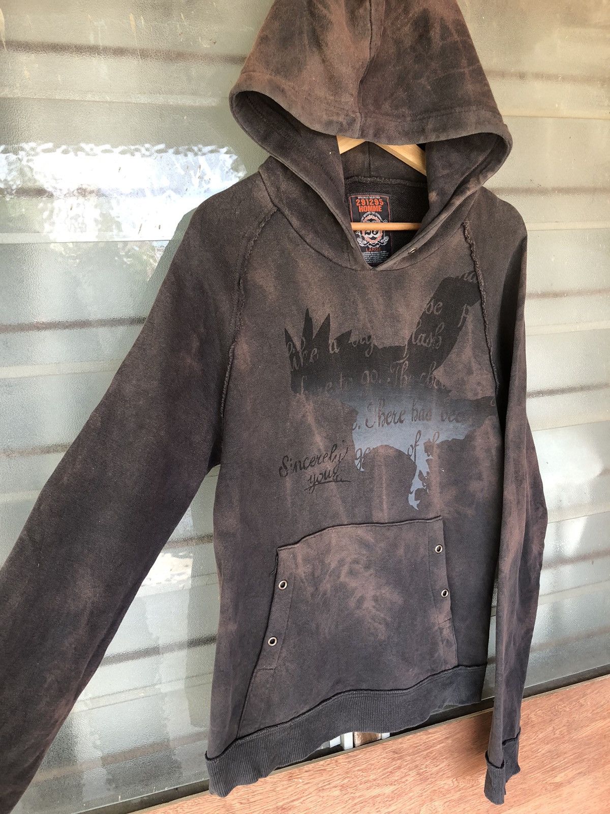 Japanese Brand Vintage 291295 Homme Punk Design Hoodie Size US L / EU 52-54 / 3 - 6 Thumbnail