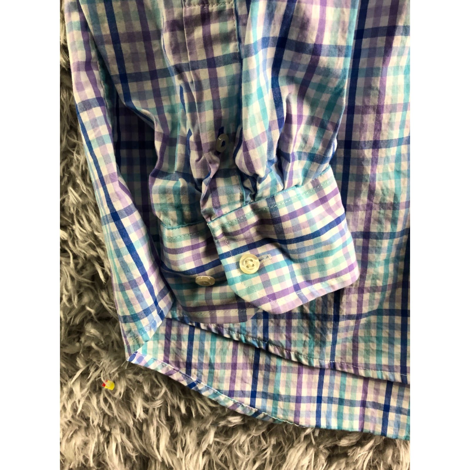 Izod Izod Mens XL Button-Down Long Sleeve Collared Striped Multicolor Blue Shirt Size US XL / EU 56 / 4 - 3 Thumbnail