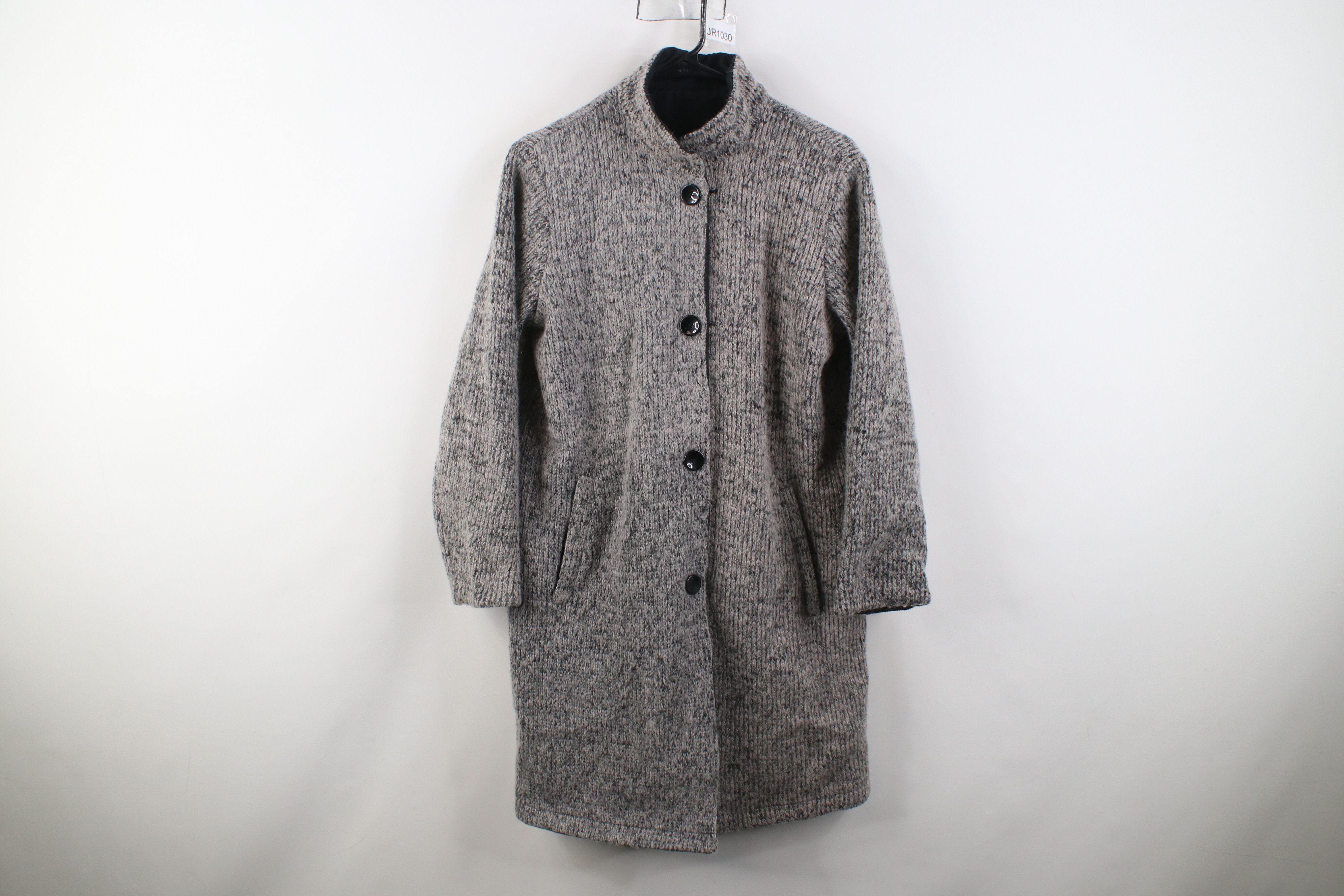 Vintage Vintage 90s Streetwear Reversible Wool Blend Button Jacket Size XS / US 0-2 / IT 36-38 - 1 Thumbnail