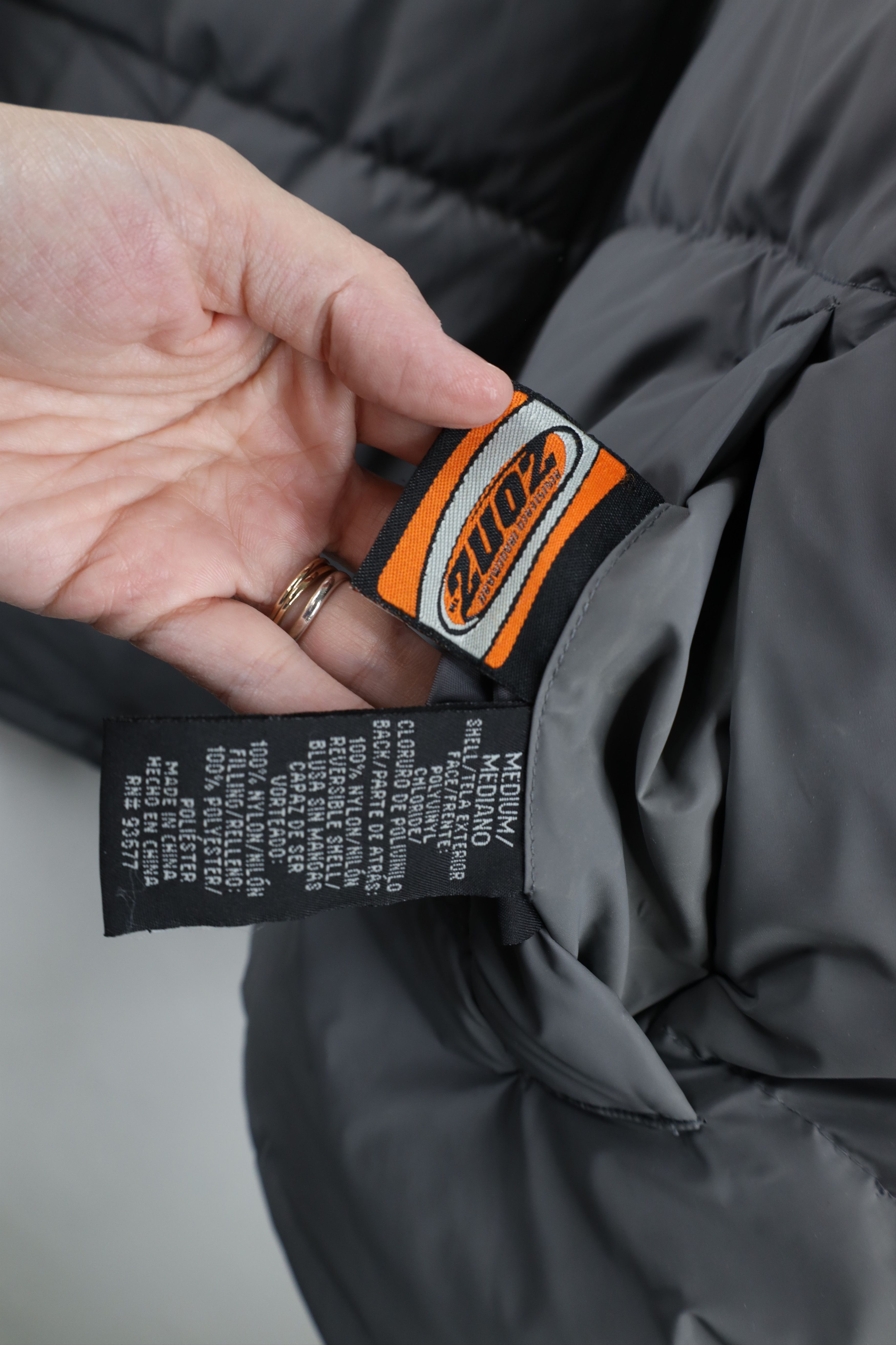 Vintage Vintage Y2K Streetwear Reversible Puffer Jacket Gray Black Size US M / EU 48-50 / 2 - 6 Thumbnail