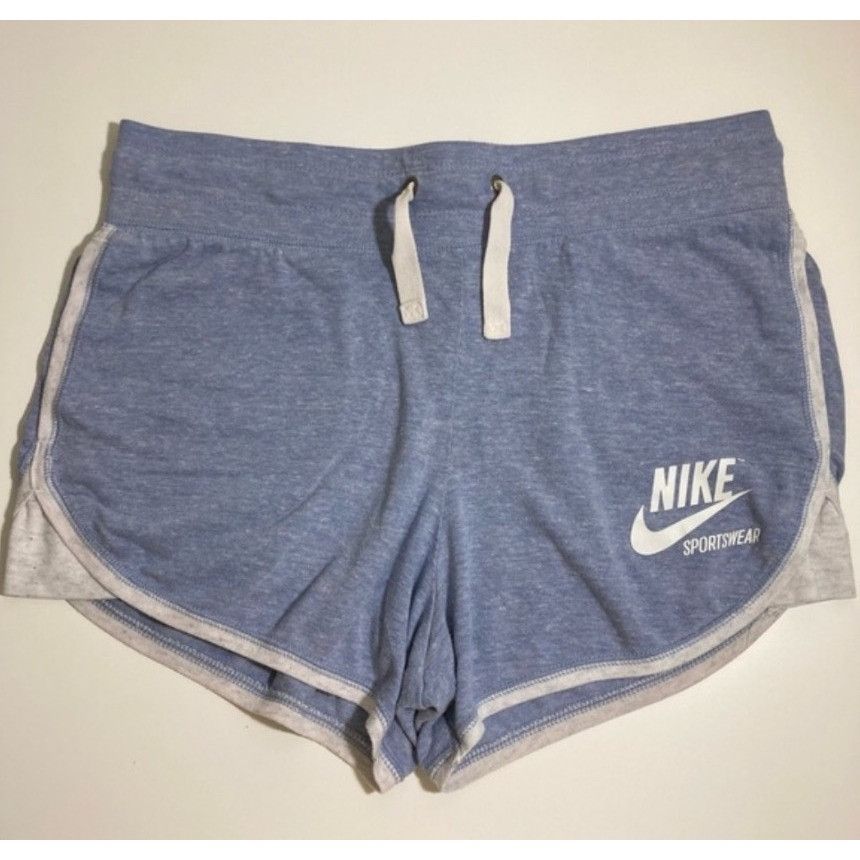 Nike NIKE Women's Black & Blue Sportswear Shorts XS Size 26" / US 2 / IT 38 - 1 Thumbnail
