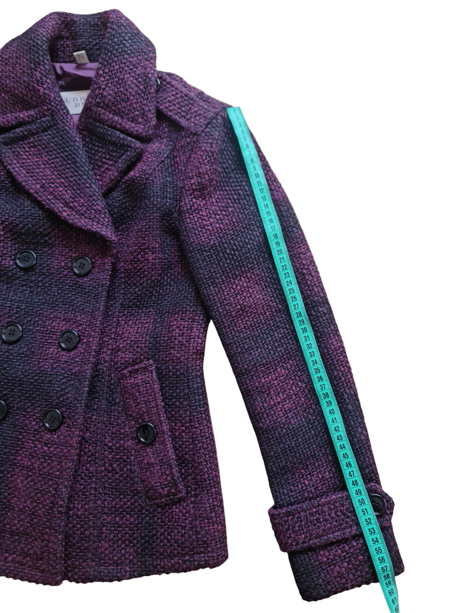 Burberry Burberry Brit Women Plaid PeaCoat nova check Blend Short Size XS / US 0-2 / IT 36-38 - 4 Thumbnail