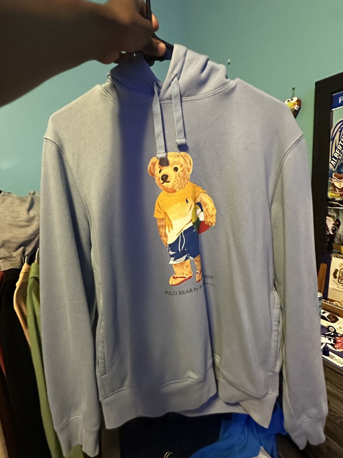 Polo Ralph Lauren Light blue polo sweater w bear on front Size US S / EU 44-46 / 1 - 5 Thumbnail