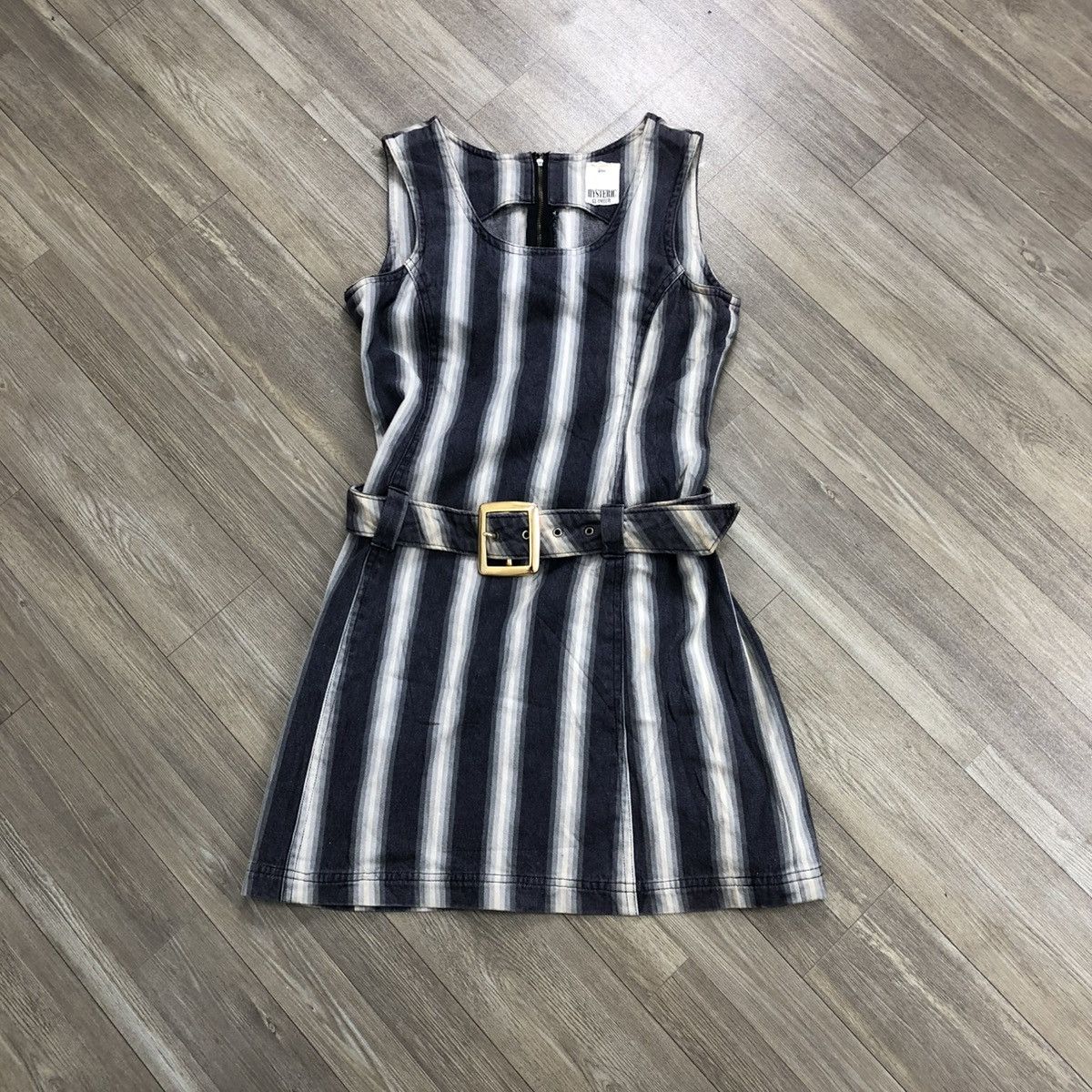 Hysteric Glamour Vintage Hysteric Glamour Love Striped Dressed With Belt Y2K Size S / US 4 / IT 40 - 1 Thumbnail