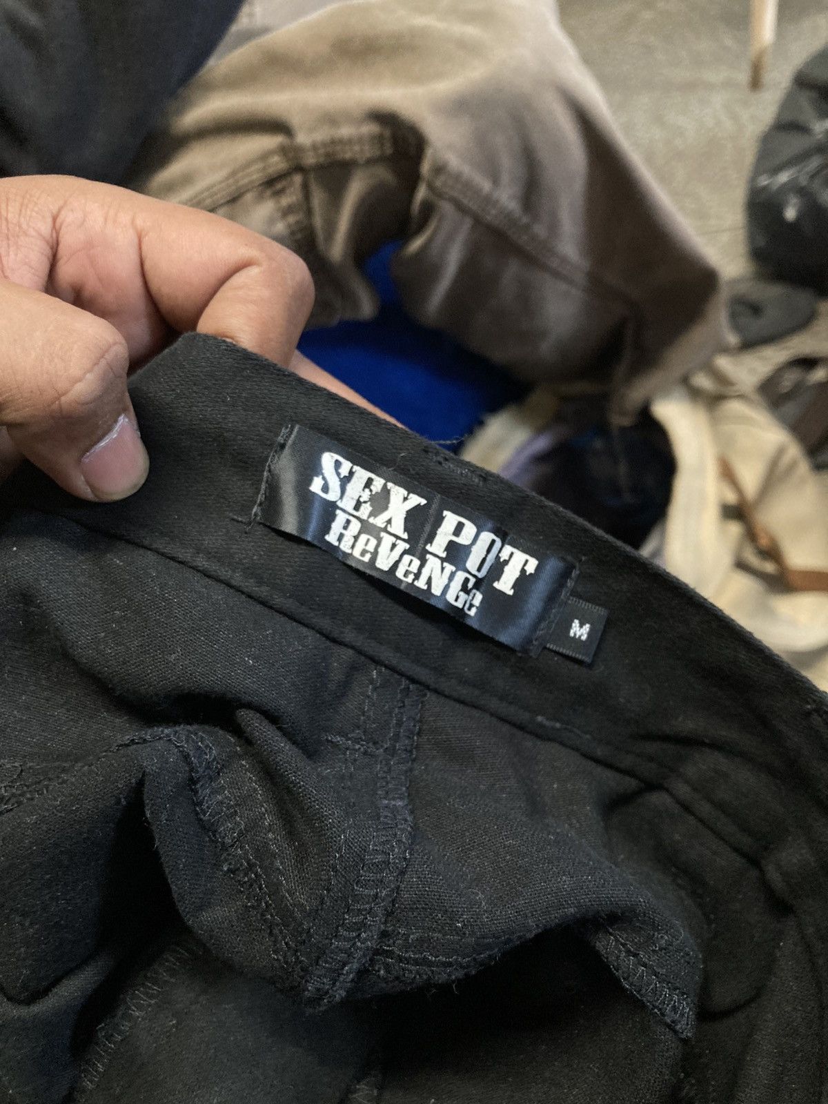 Sex Pot ReVeNGe Sex Revenge Revenge Bondage Punk Pants patchwork Leather Size US 30 / EU 46 - 19 Thumbnail