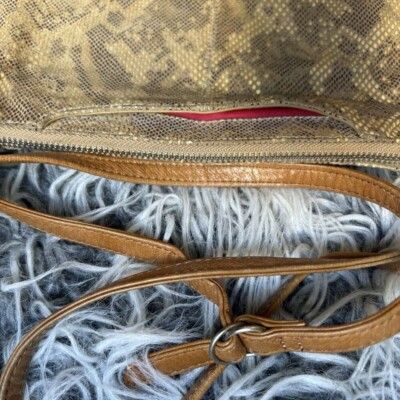 Hobo Hobo Mara Autumn Python Brown Snakeskin Leather Purse Should Size ONE SIZE - 6 Thumbnail