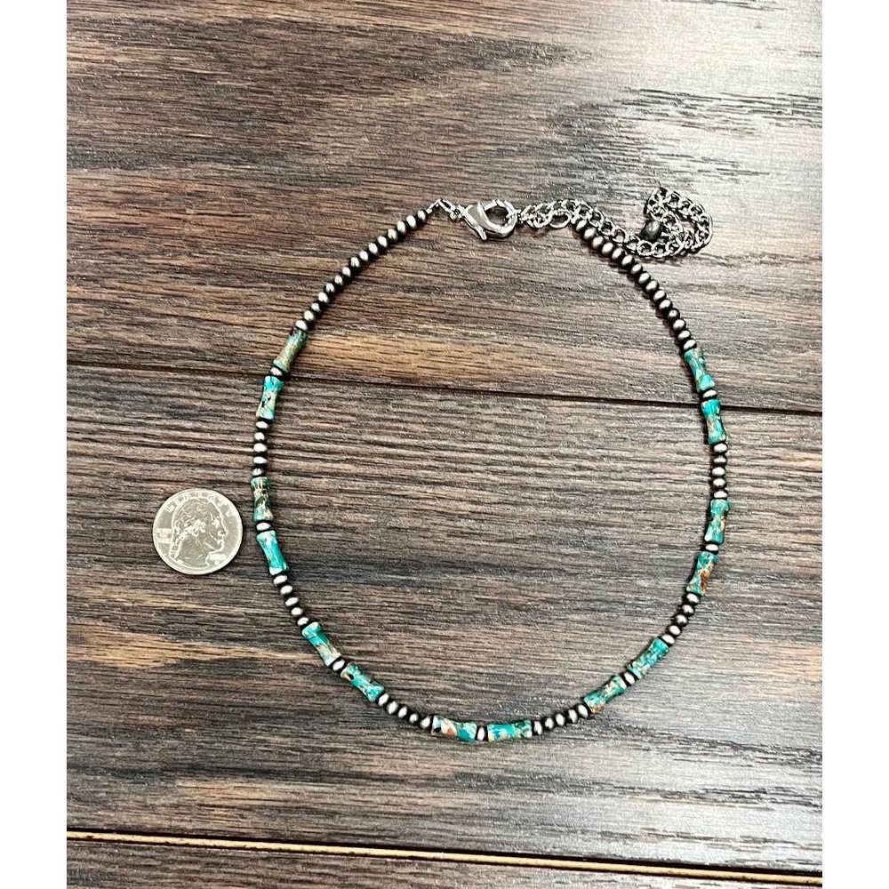 Other Handmade Navajo Bead Gemstone Necklace 16 Inch with Extender Size ONE SIZE - 3 Thumbnail