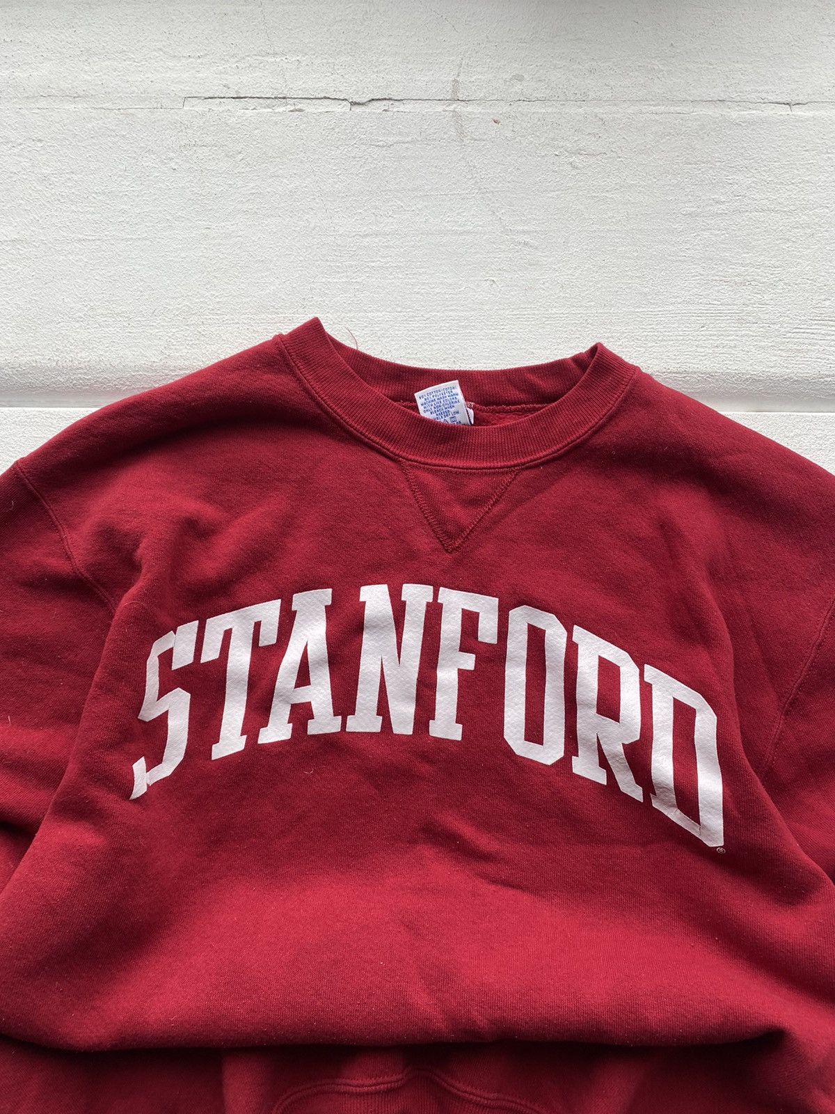 Russell Athletic × Vintage 🔥90s Russell Athletic Stanford Red Mens Sweatshirt Size US M / EU 48-50 / 2 - 2 Thumbnail