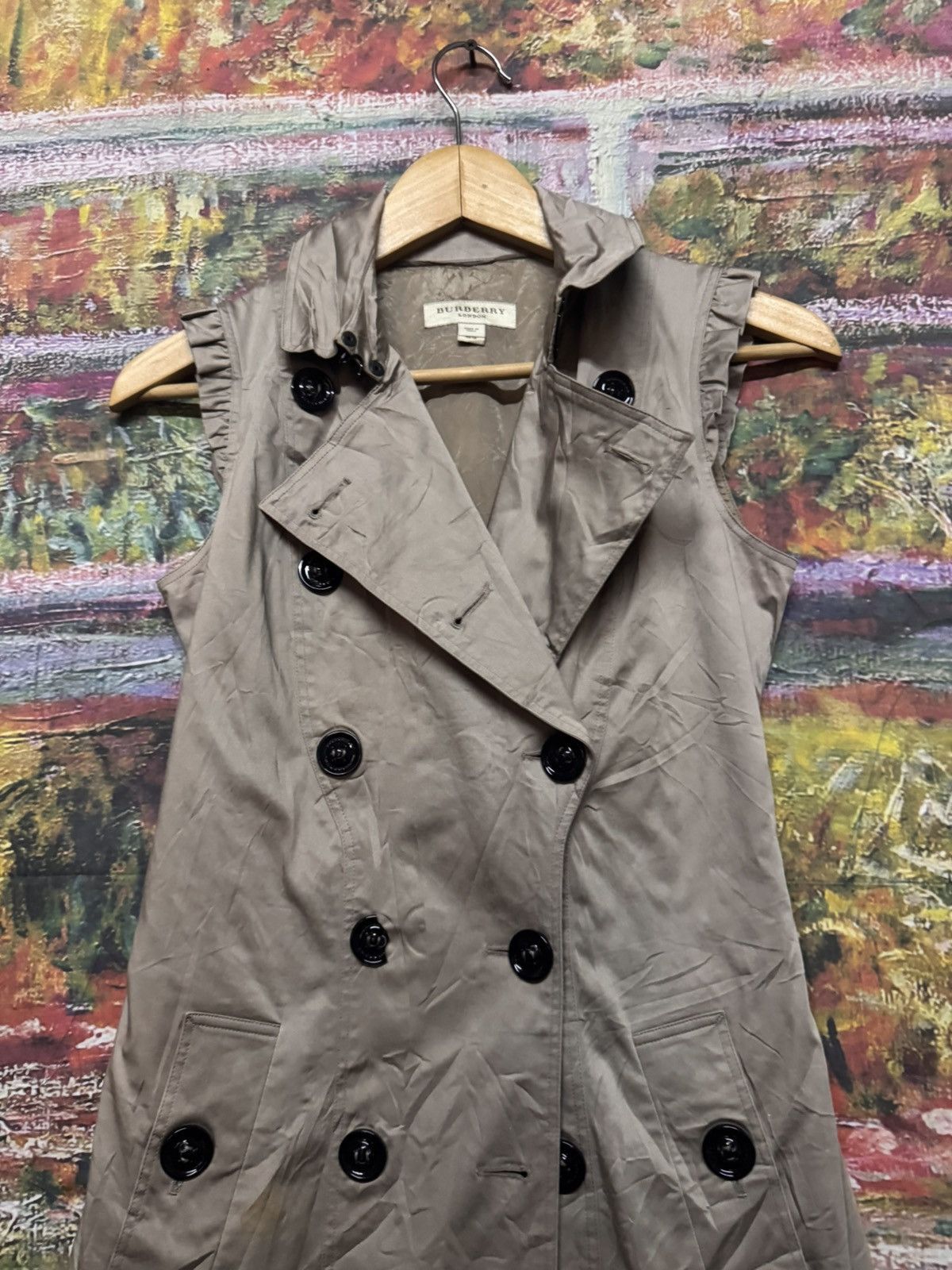Burberry Burberry Sleeveless Trench Dress Size S / US 4 / IT 40 - 9 Thumbnail