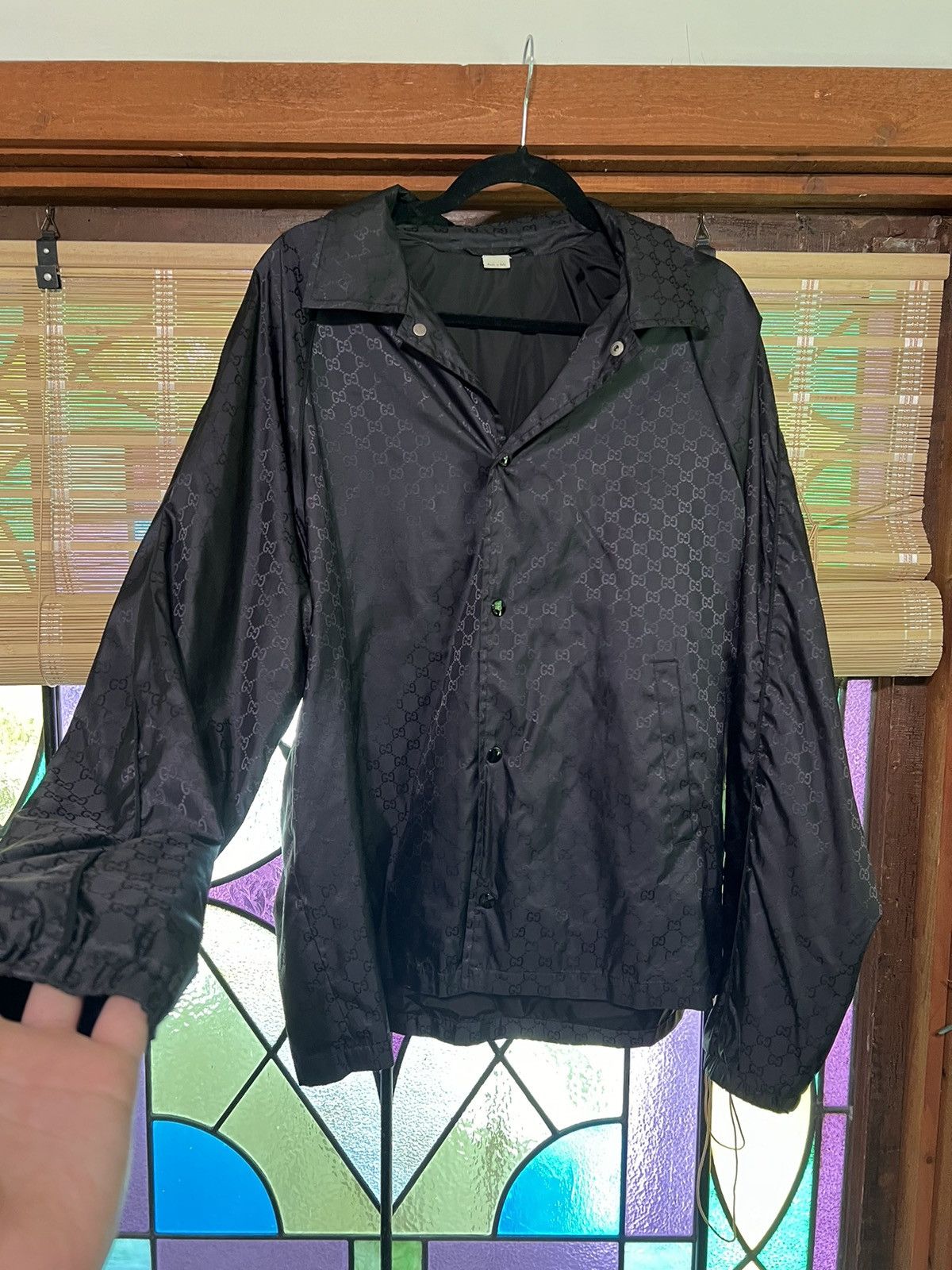 Gucci Black Gucci windbreaker Size US XL / EU 56 / 4 - 1 Thumbnail