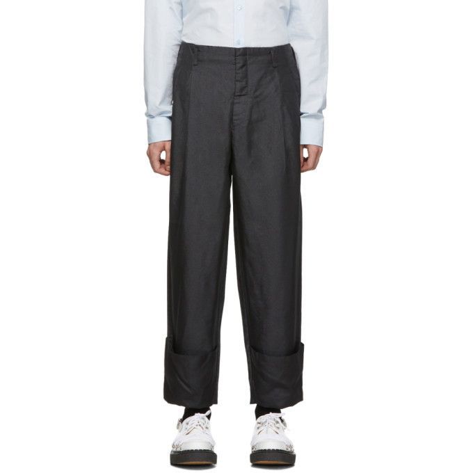 Comme des Garcons Homme Plus Comme des Garçons Homme Plus Shiny Twill Trousers Sz 30 Size US 30 / EU 46 - 7 Thumbnail