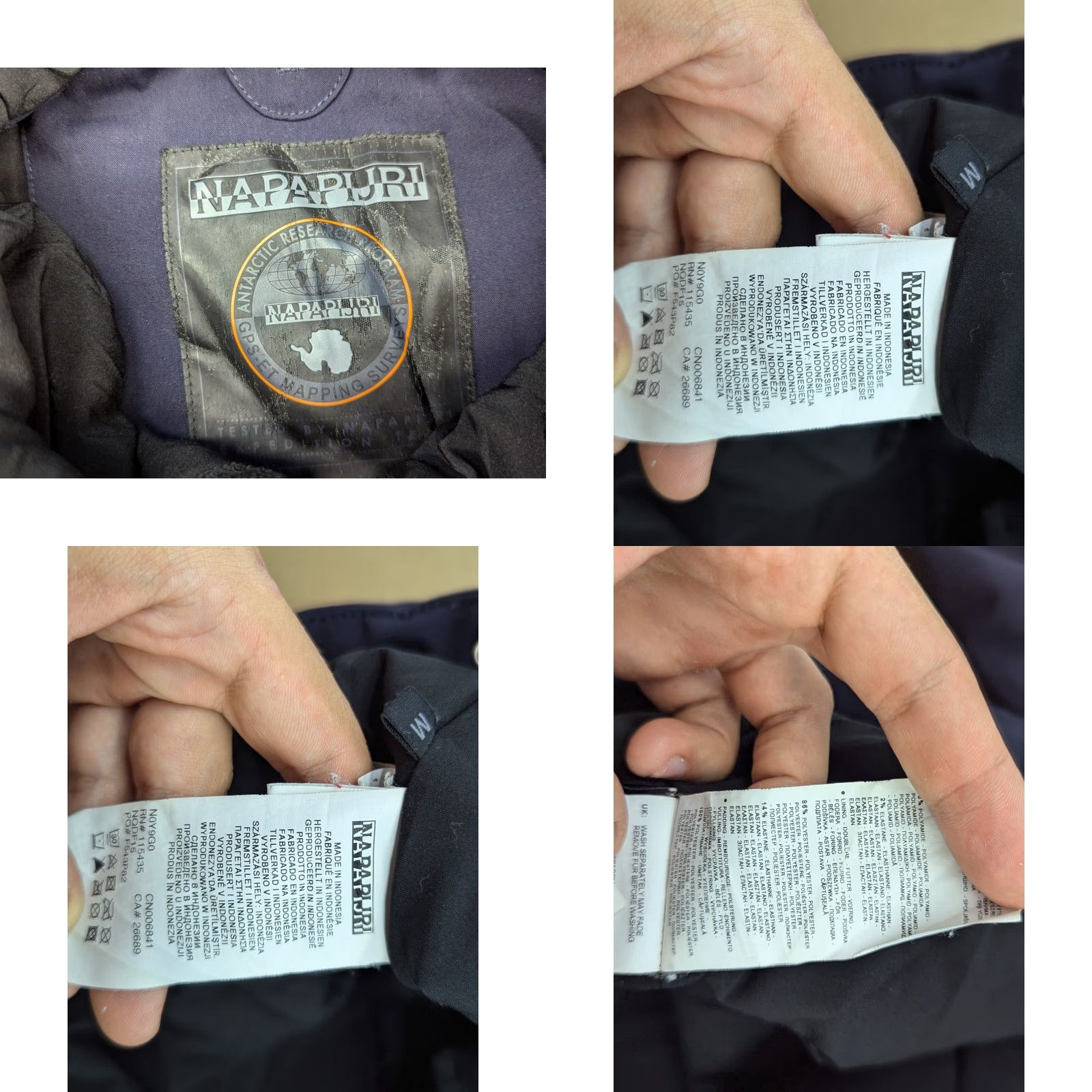 Napapijri Napapijri Skidoo Womens Anorak Jacket M Hooded Thermal Warm Winter Blue Jacket Women Medium Blue Womens) Size M / US 6-8 / IT 42-44 - 9 Thumbnail