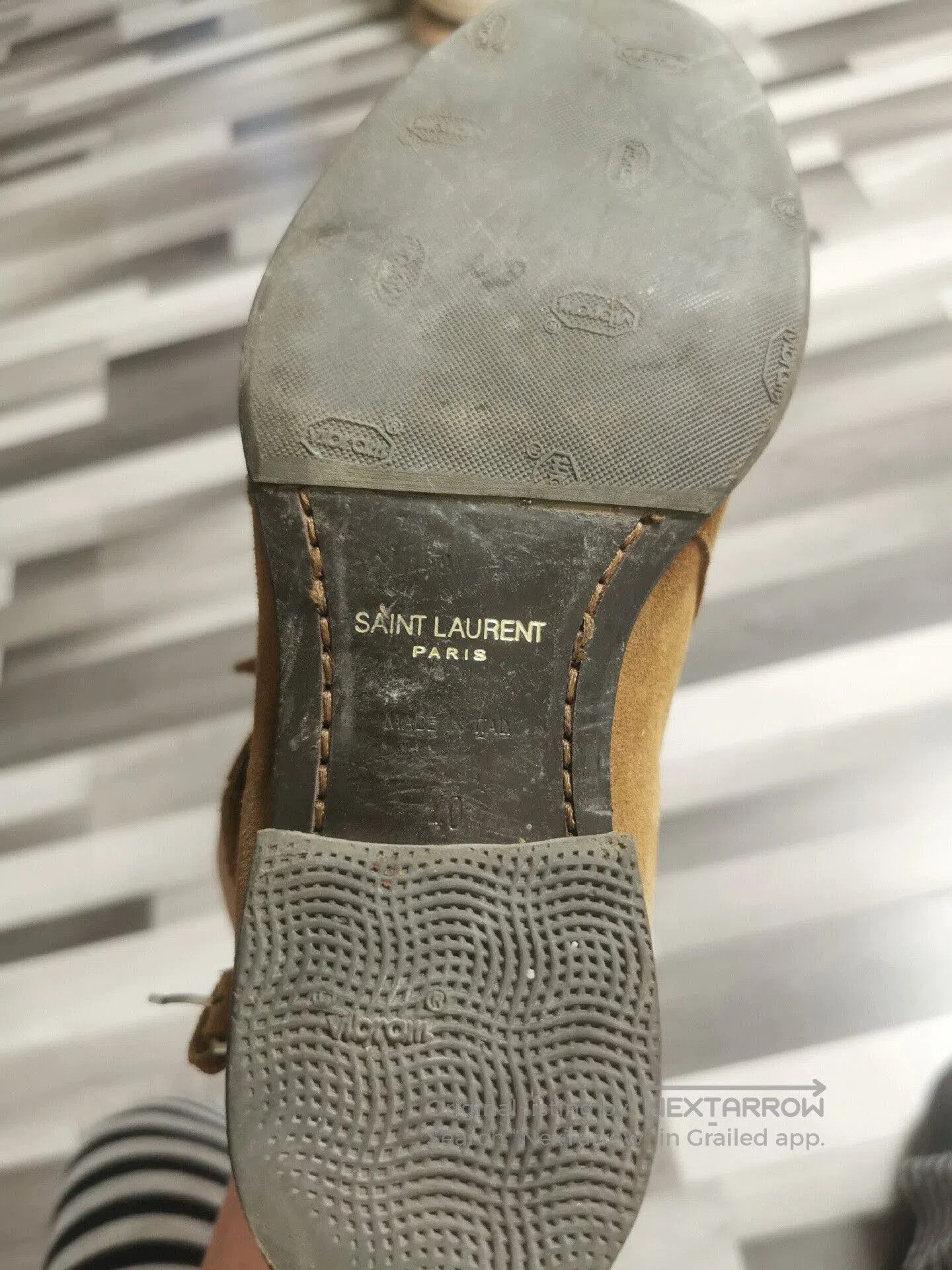 Saint Laurent Paris Classic Saint Laurent Beige Suede Boots. Size US 7 / EU 40 - 5 Thumbnail