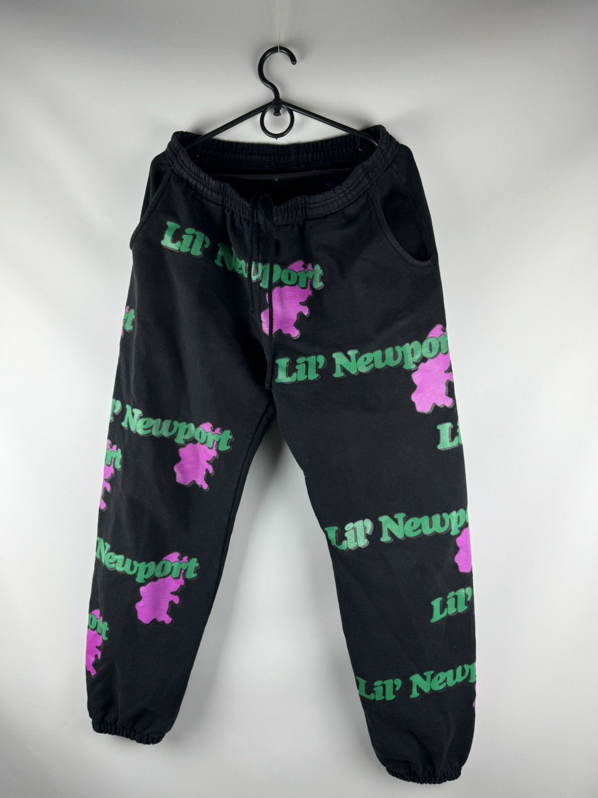 Vlone Vlone Lil' Newport Sweatpants 'Black' Pants Size US 30 / EU 46 - 1 Thumbnail