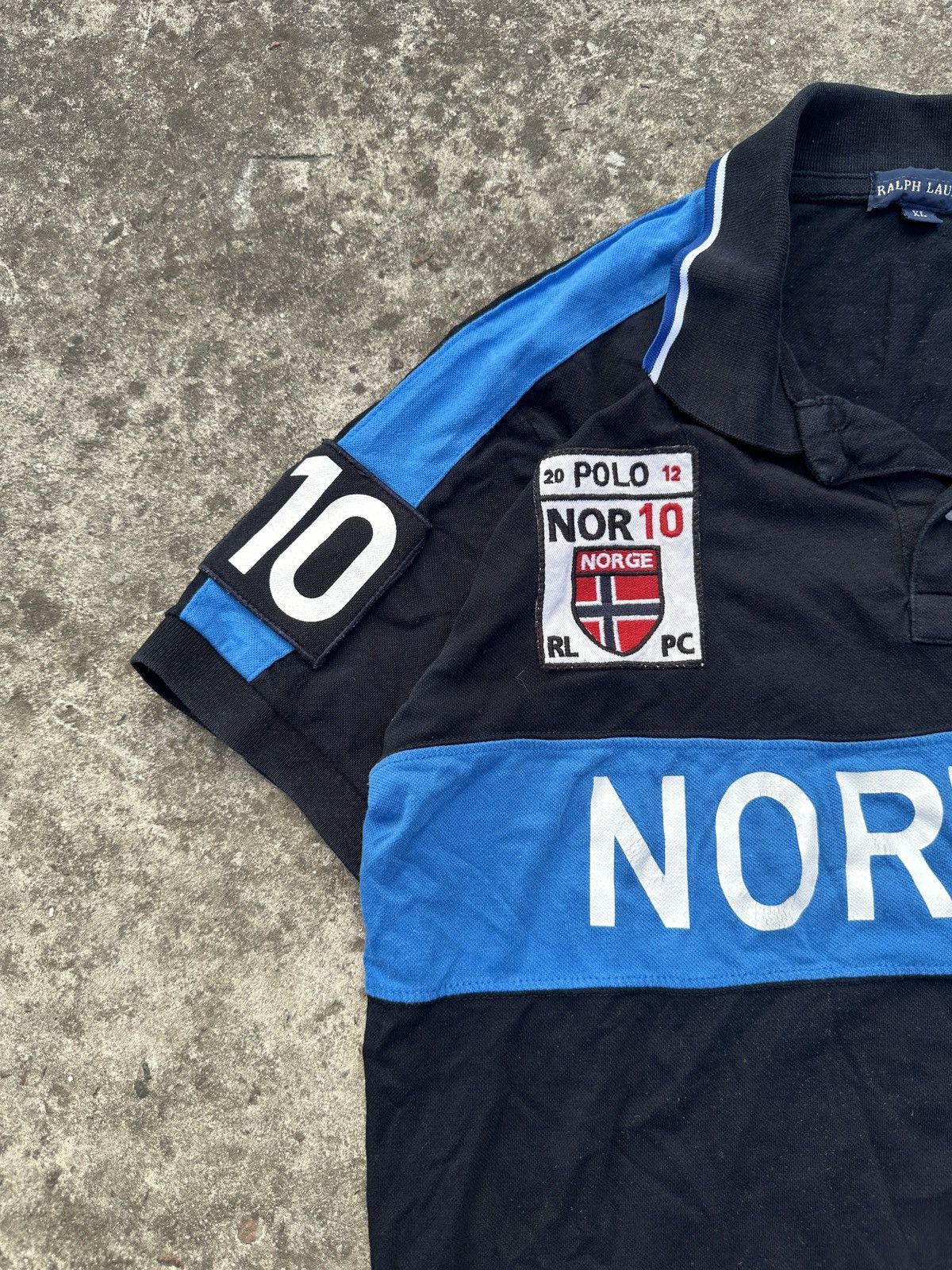 Polo Ralph Lauren Y2K Polo Ralph Lauren Rare Polo Big Logo Norway 10 XL Casual Size US XL / EU 56 / 4 - 2 Thumbnail