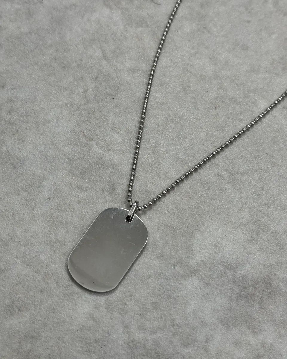 Dolce & Gabbana Dolce & Gabbana Silver Dogtag Necklace Size ONE SIZE - 5 Thumbnail