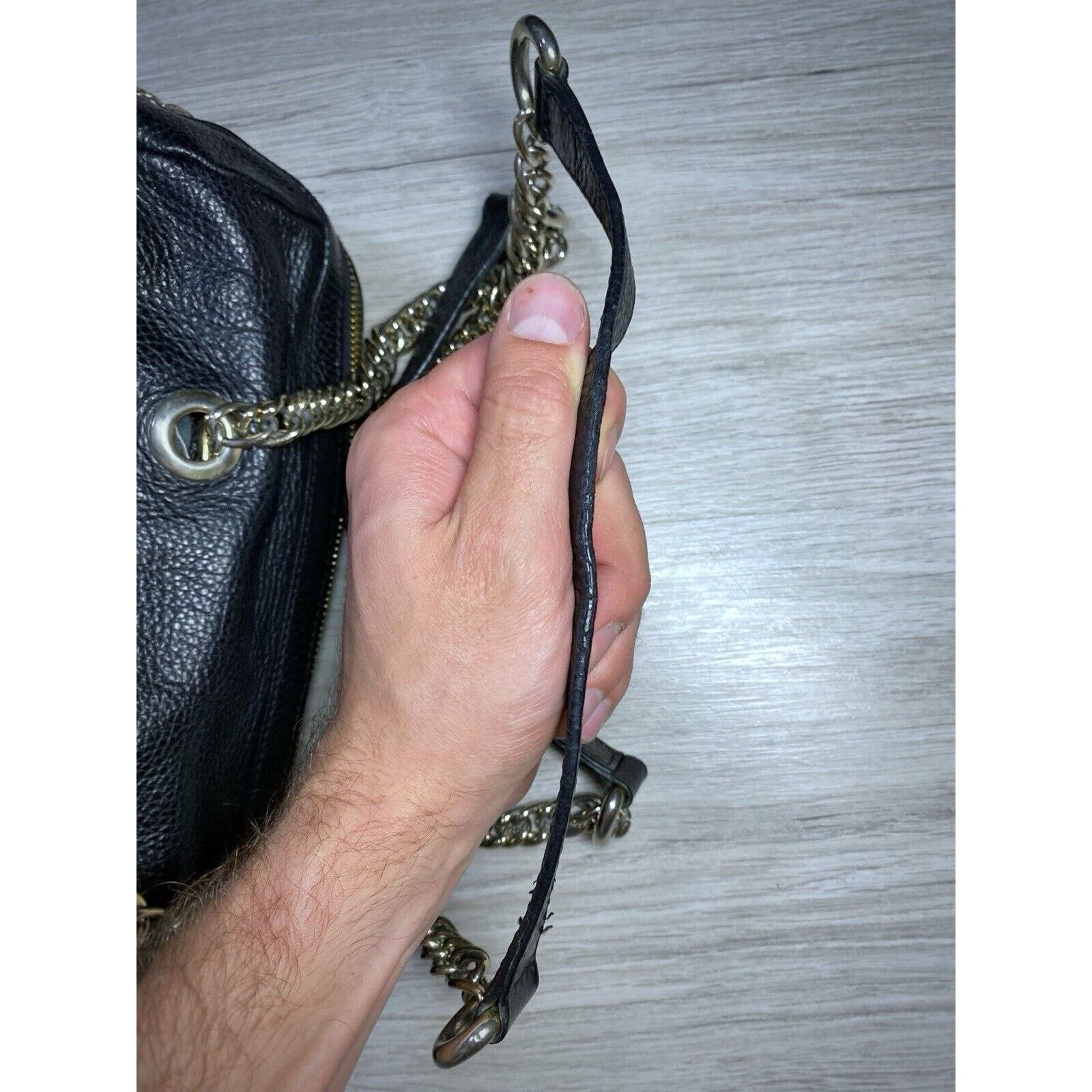 Versace × Versace Jeans Couture Versace Collection Leather Shoulder bag Black Made In Italy Size ONE SIZE - 15 Thumbnail