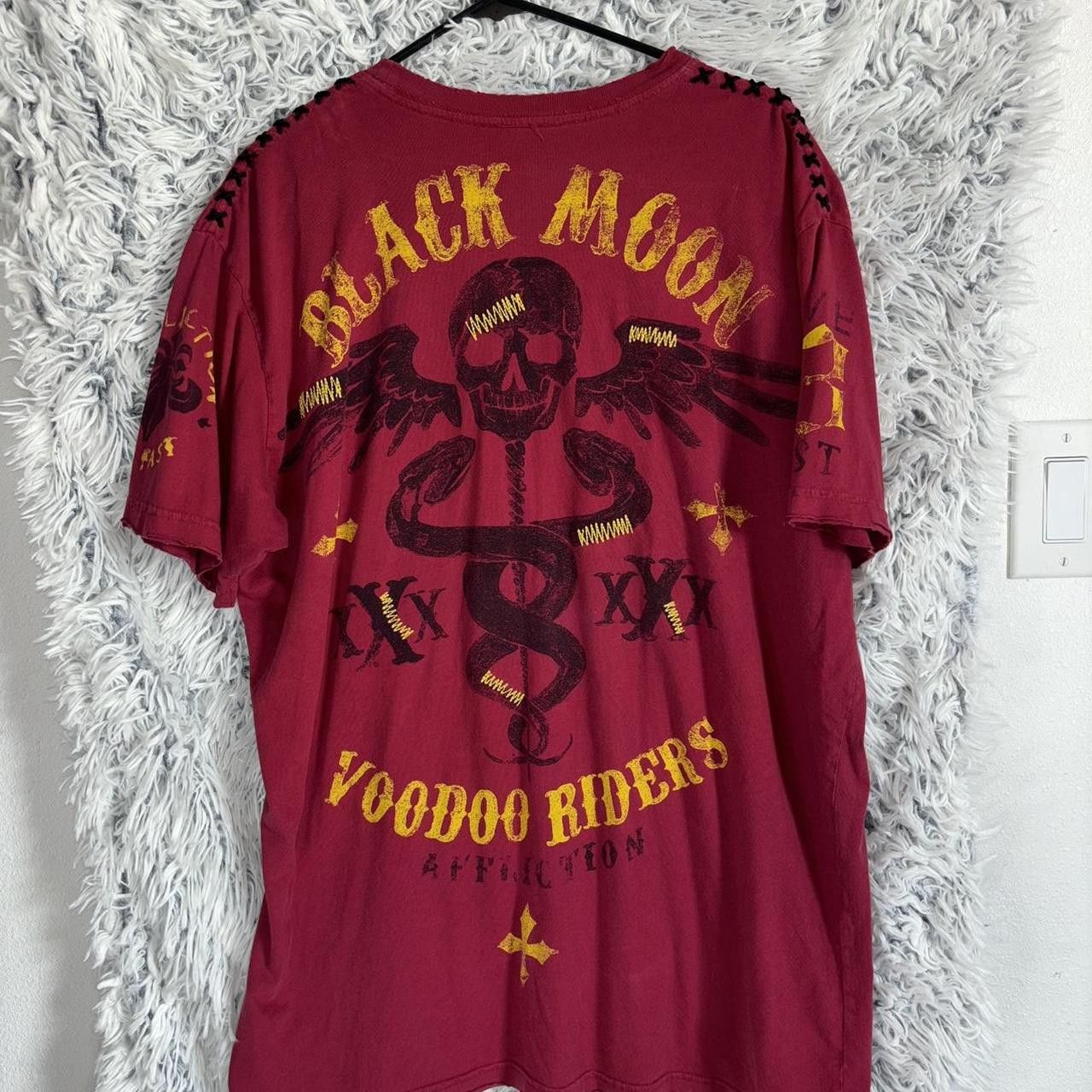 Affliction Affliction Voodoo Riders burgundy and yellow t-shirt Size US XXL / EU 58 / 5 - 2 Thumbnail
